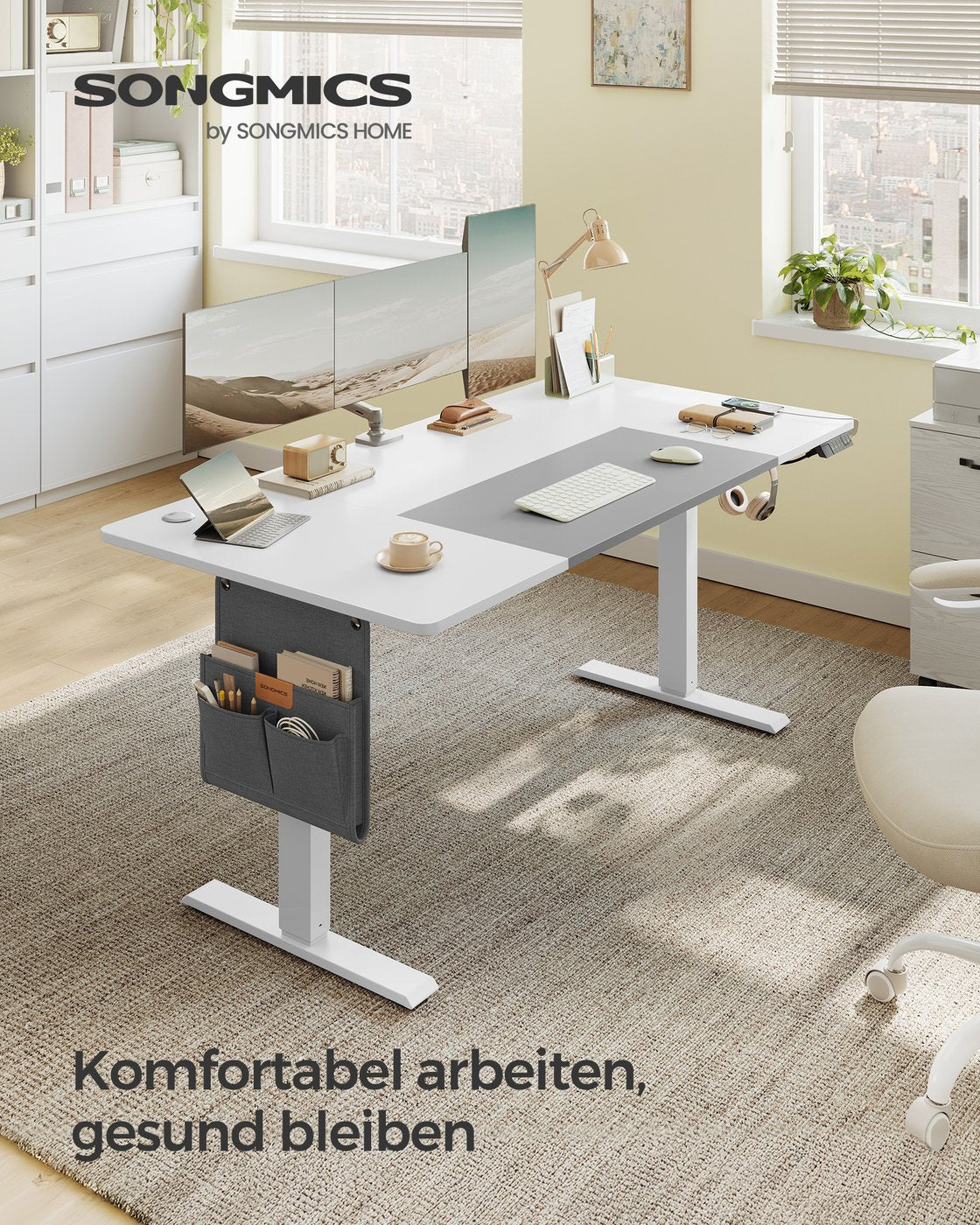 Elektrischer Hoch-Niedrig-Schreibtisch - Elektrisch verstellbar - Arbeitsplatz - Ergonomischer Schreibtisch