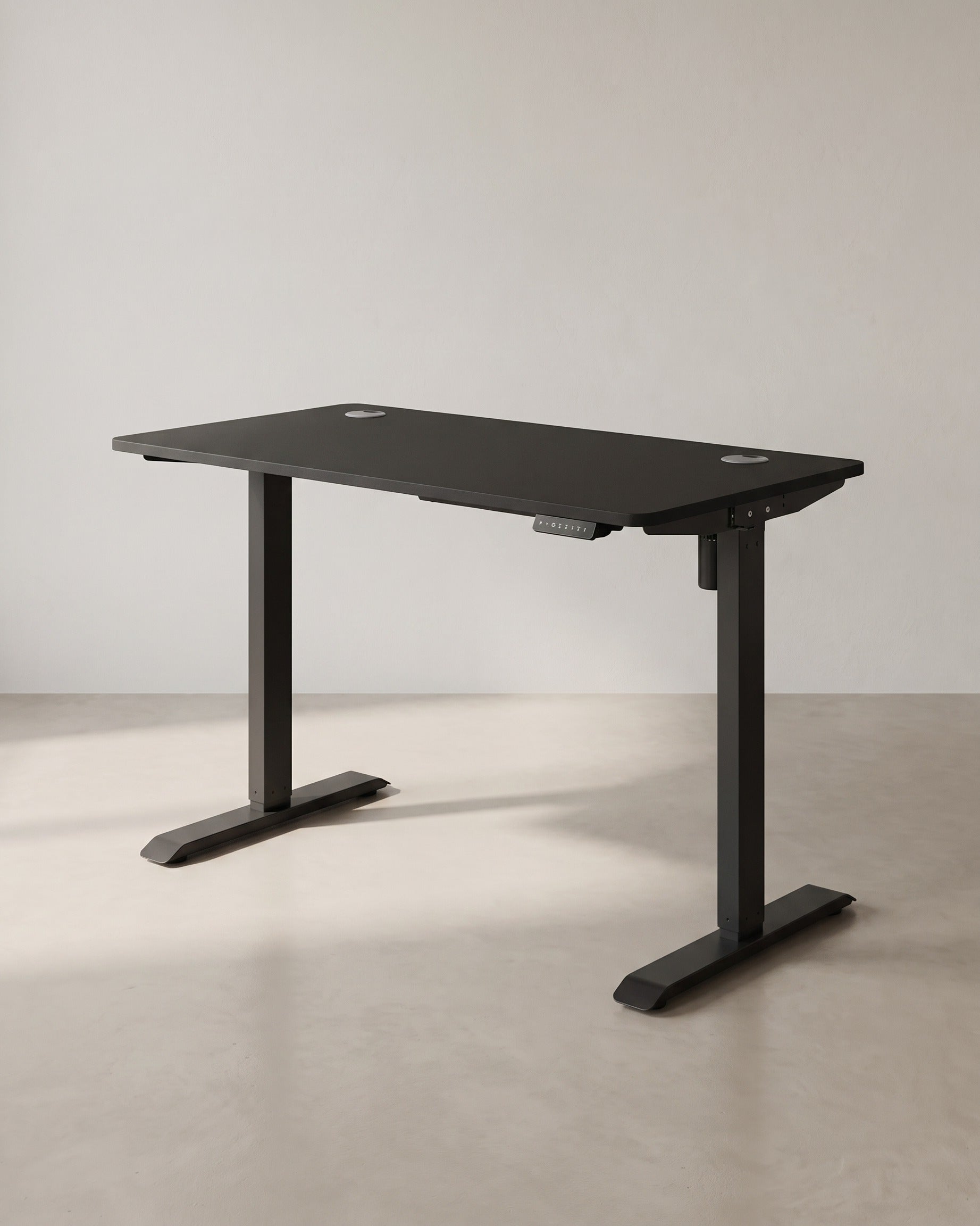 Elektrisch verstellbarer Schreibtisch - Stehpult - Mit Rollen - Ergonomisch – Schwarz