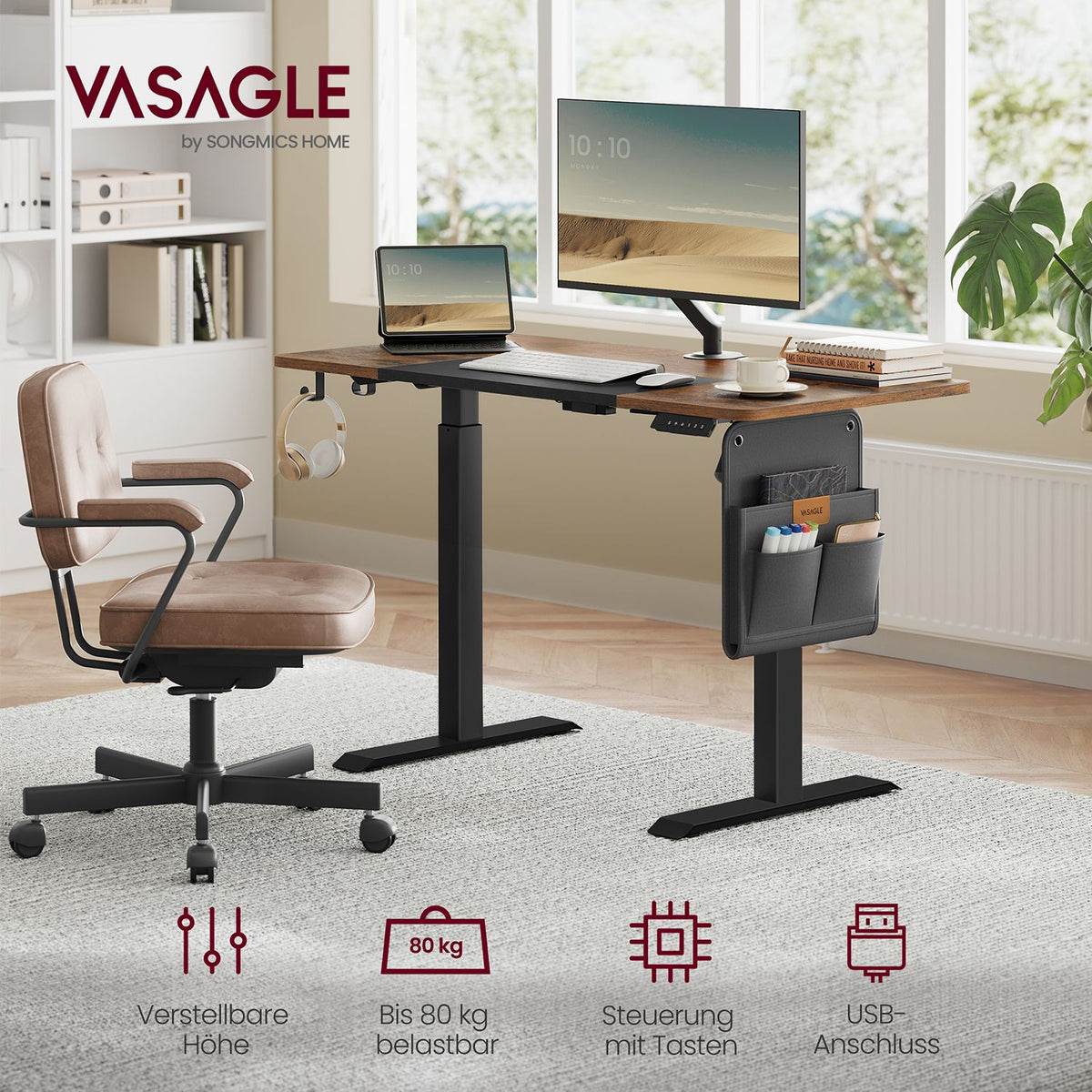 Elektrisch verstellbarer Schreibtisch - Stehpult - Ergonomischer Arbeitsplatz