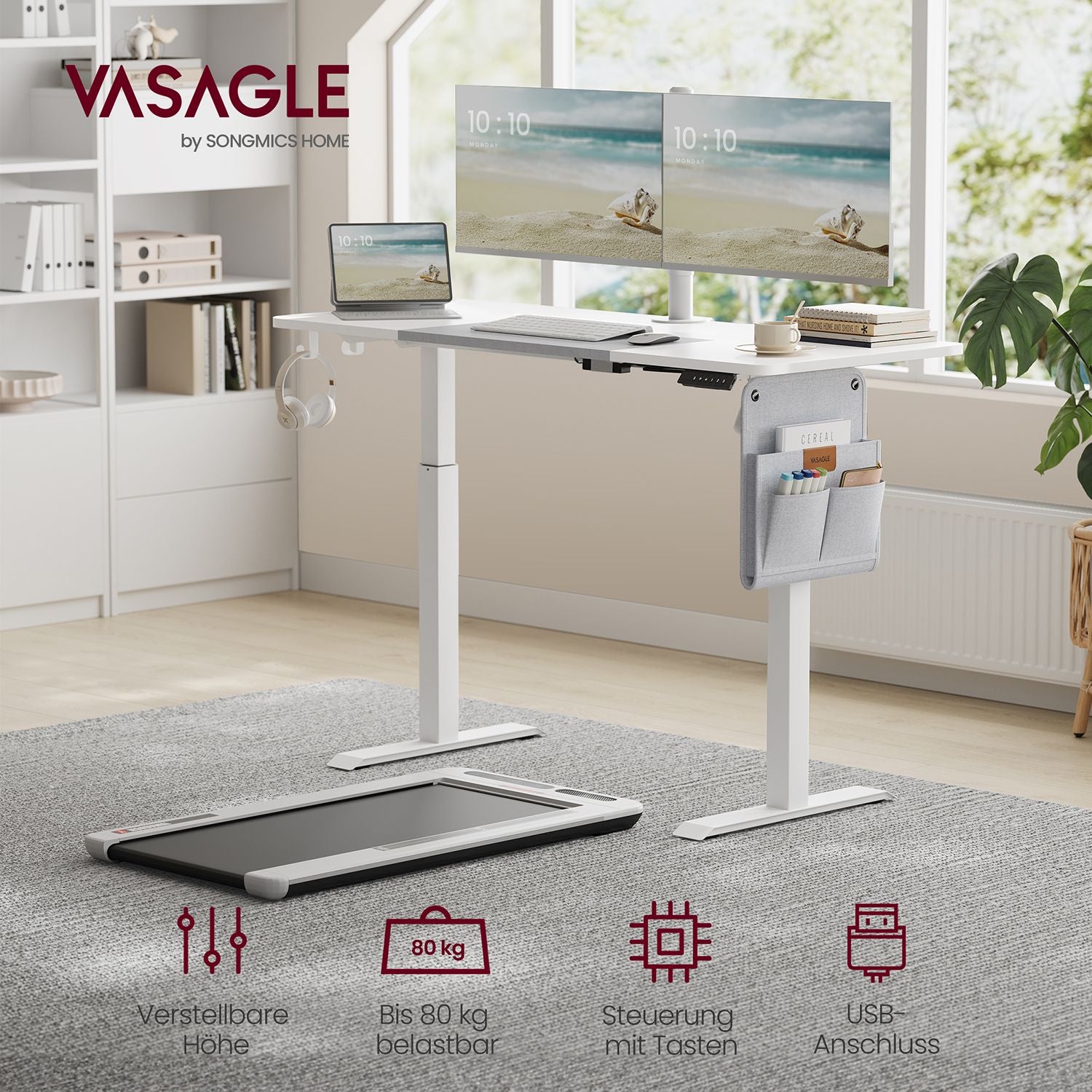 Elektrisch verstellbarer Schreibtisch - Stehpult - Ergonomischer Arbeitsplatz