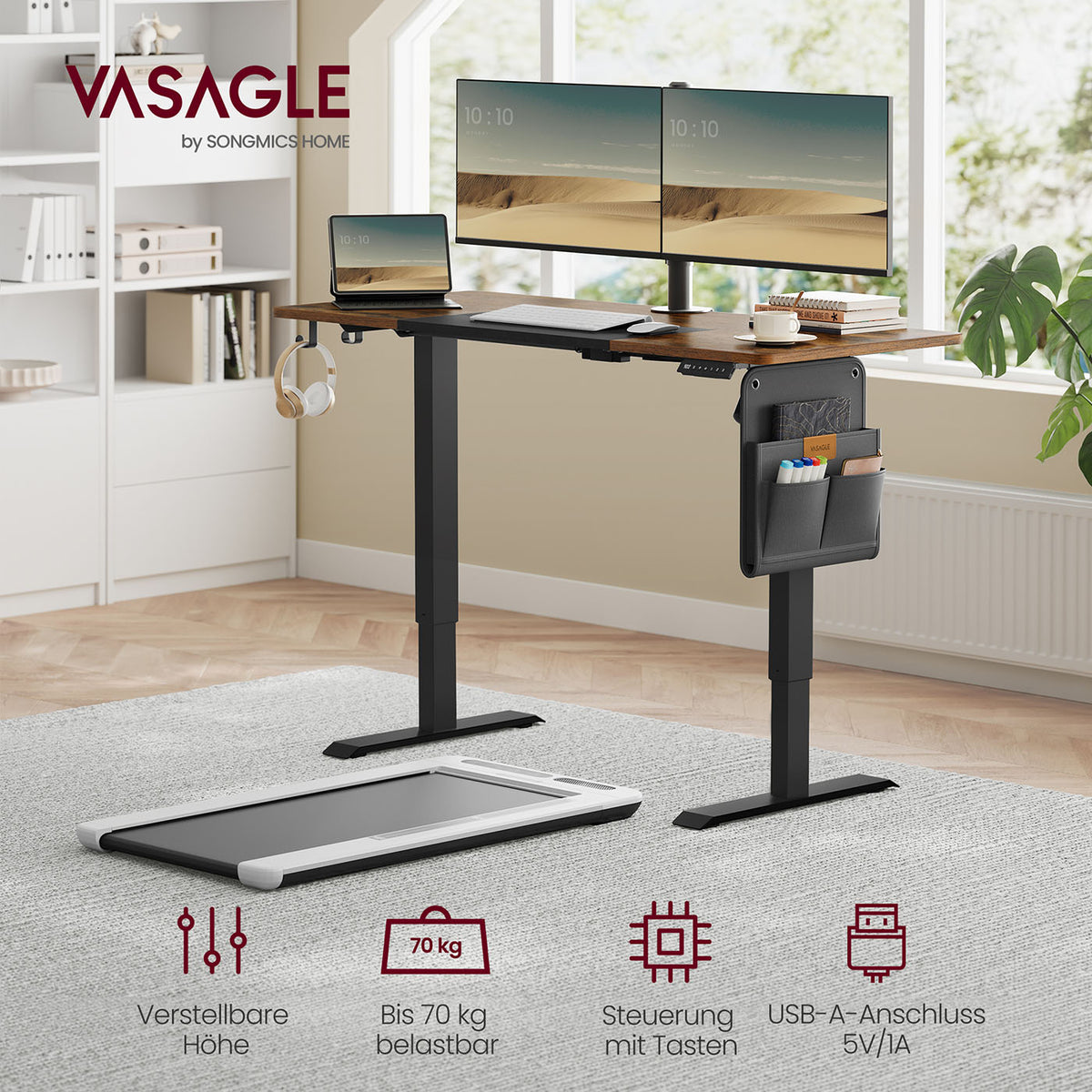 Elektrisch verstellbarer Schreibtisch - Stehpult - Ergonomischer Arbeitsplatz