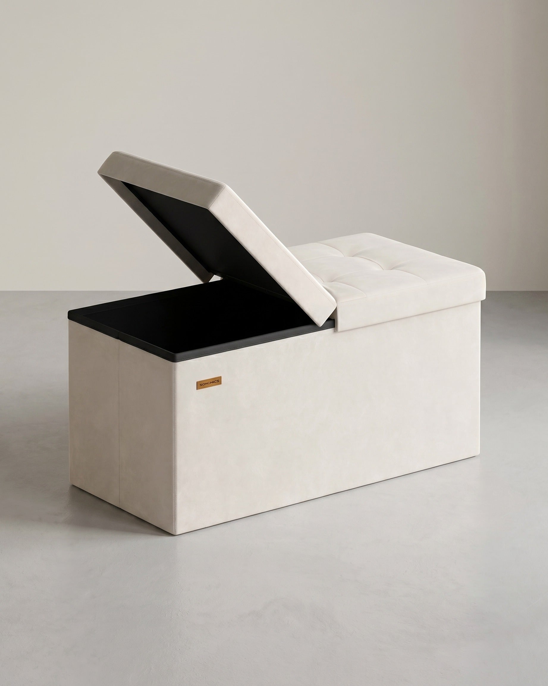 Aufbewahrungsbank - 40 x 80 x 38 cm - Mit Klappdeckel - Für Schlafzimmer Oder Flur
