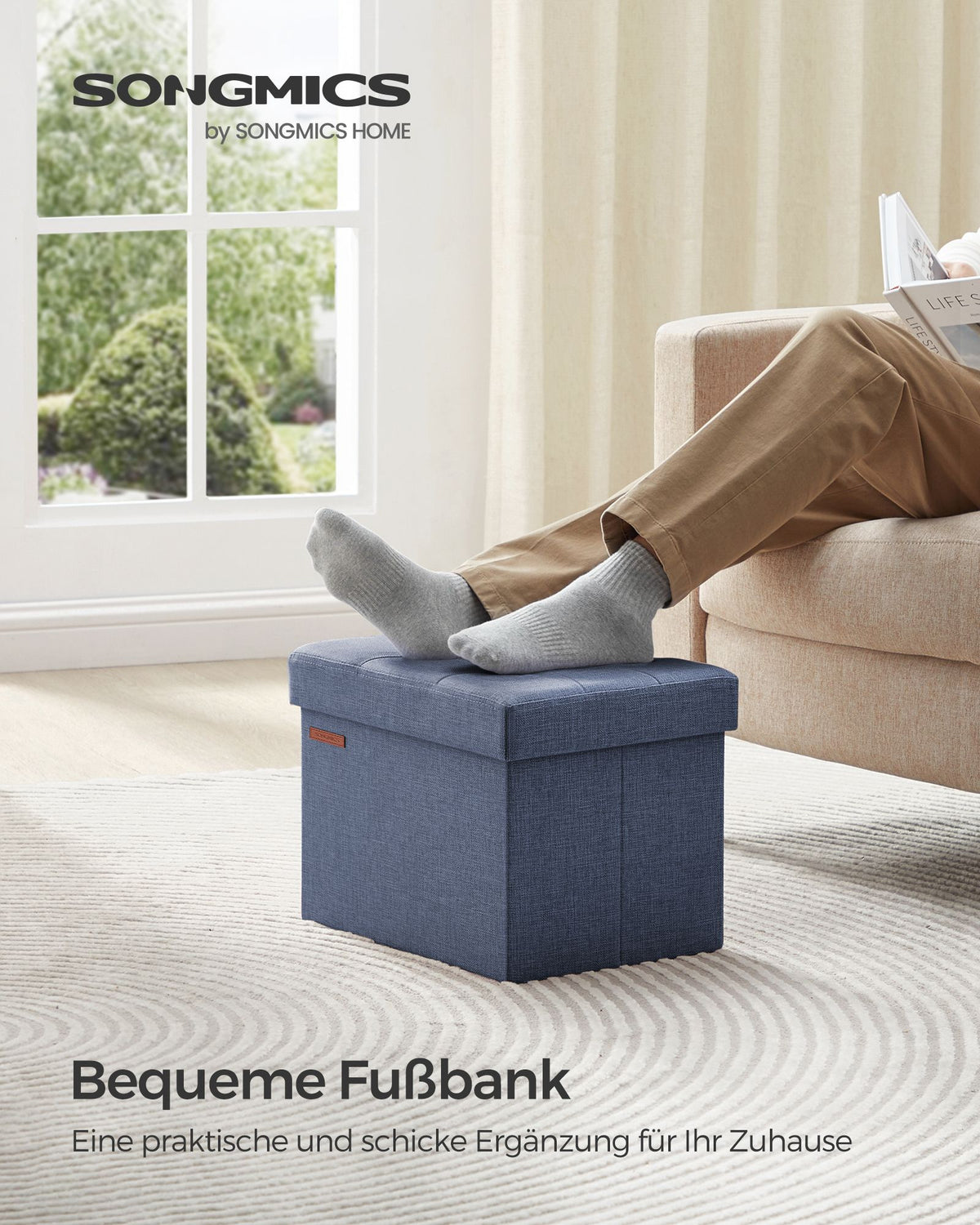Truhenbank mit Deckel – Bis 300 kg belastbar – Klappbar – Verschiedene Farben & Größen