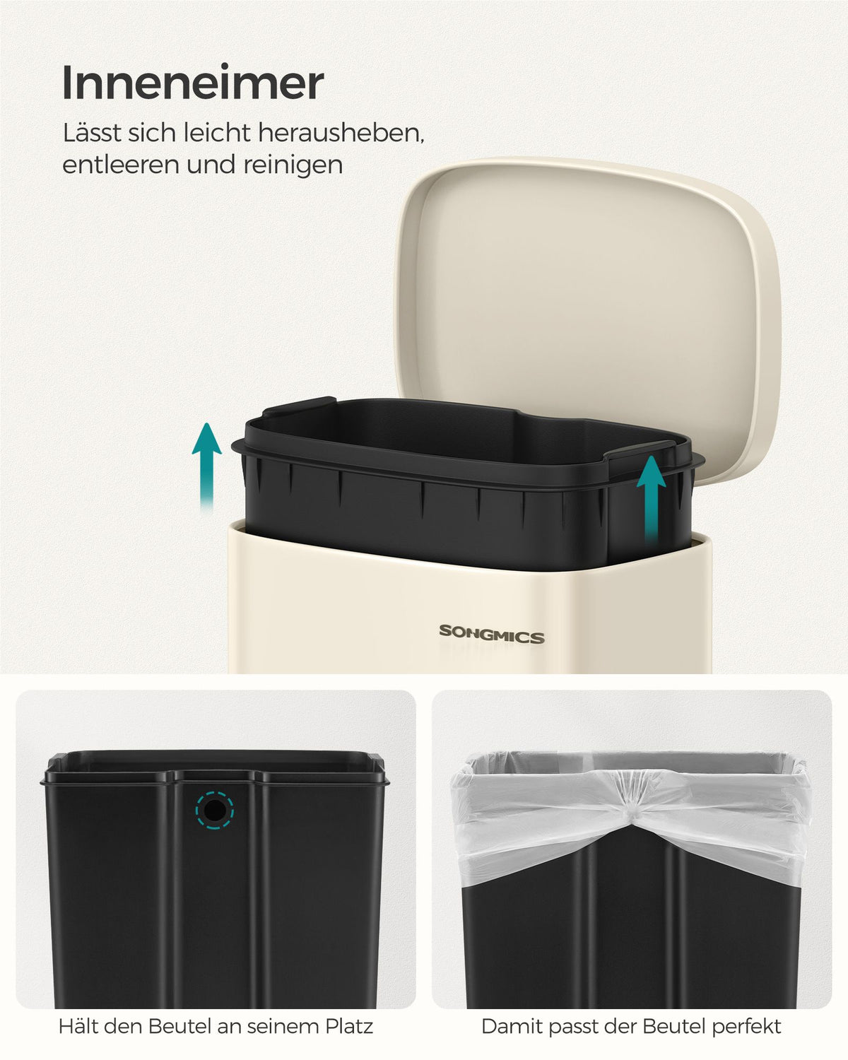 Kompakter Abfalleimer - 30 Liter - Abfalleimer