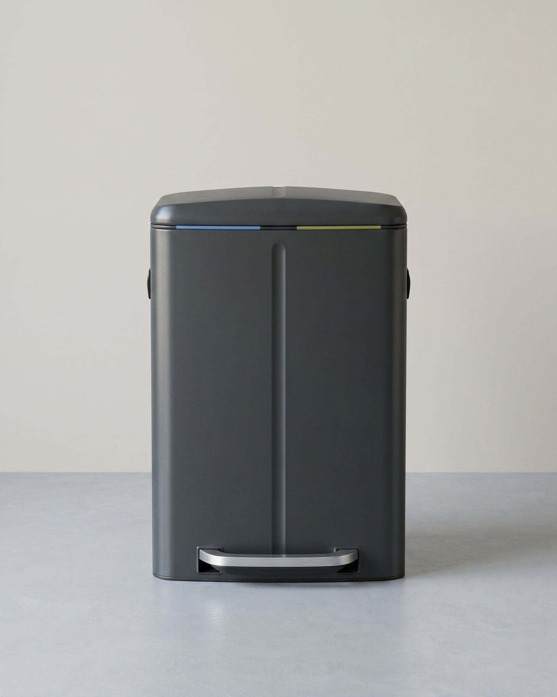 Treteimer 40L - Mit 2 Inneneimern - Mülltrennung – Grüngrau