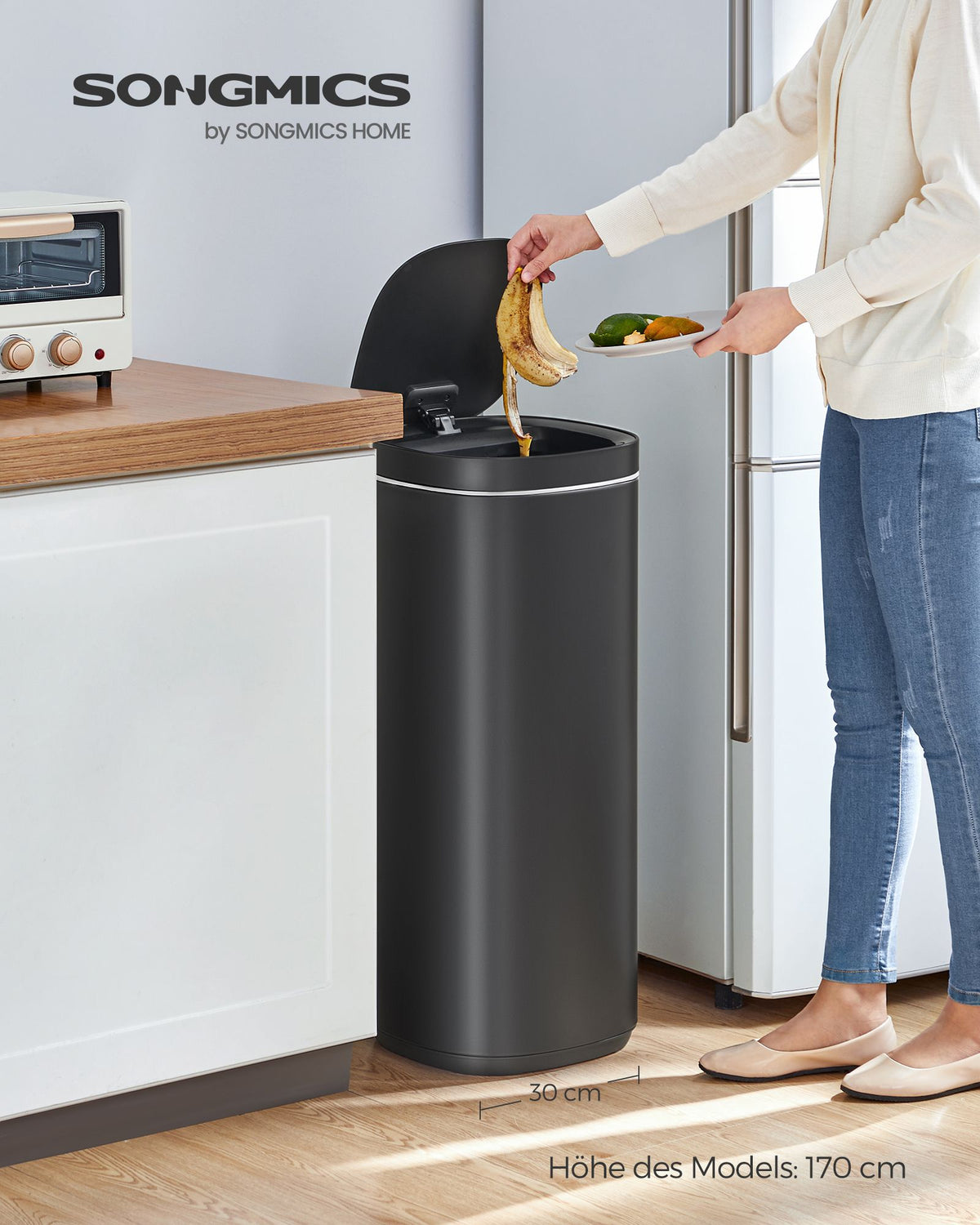 Smart Sensor Abfalleimer 50L - Mülleimer - Kompakt