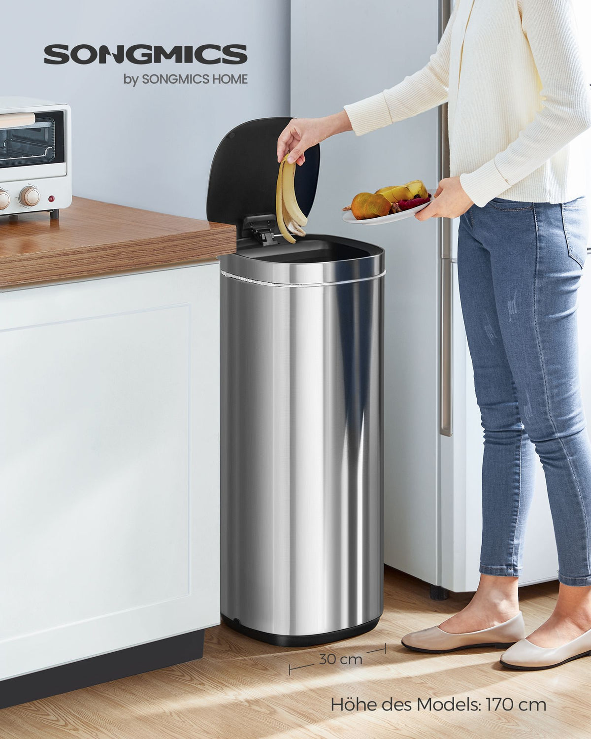 Smart Sensor Abfalleimer 50L - Mülleimer - Kompakt