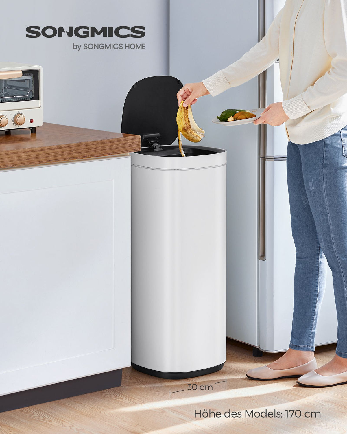 Smart Sensor Abfalleimer 50L - Mülleimer - Kompakt