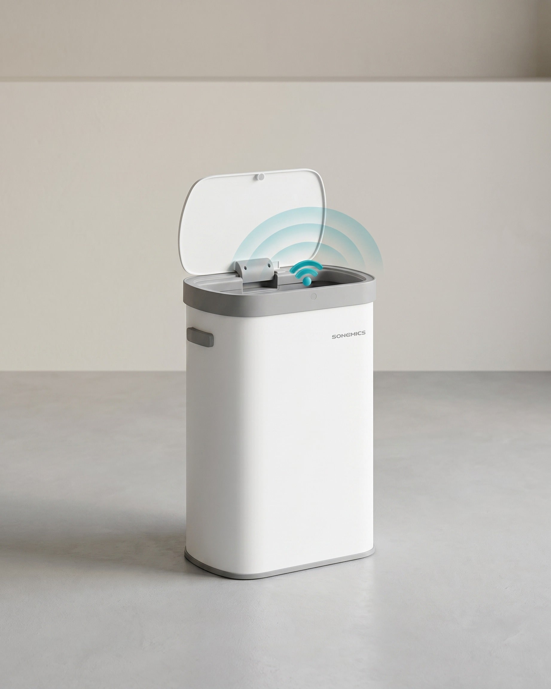 Großer Automatischer Mülleimer 50L - Mit Sensor Und Softclose-Deckel - Für Küche Oder Büro