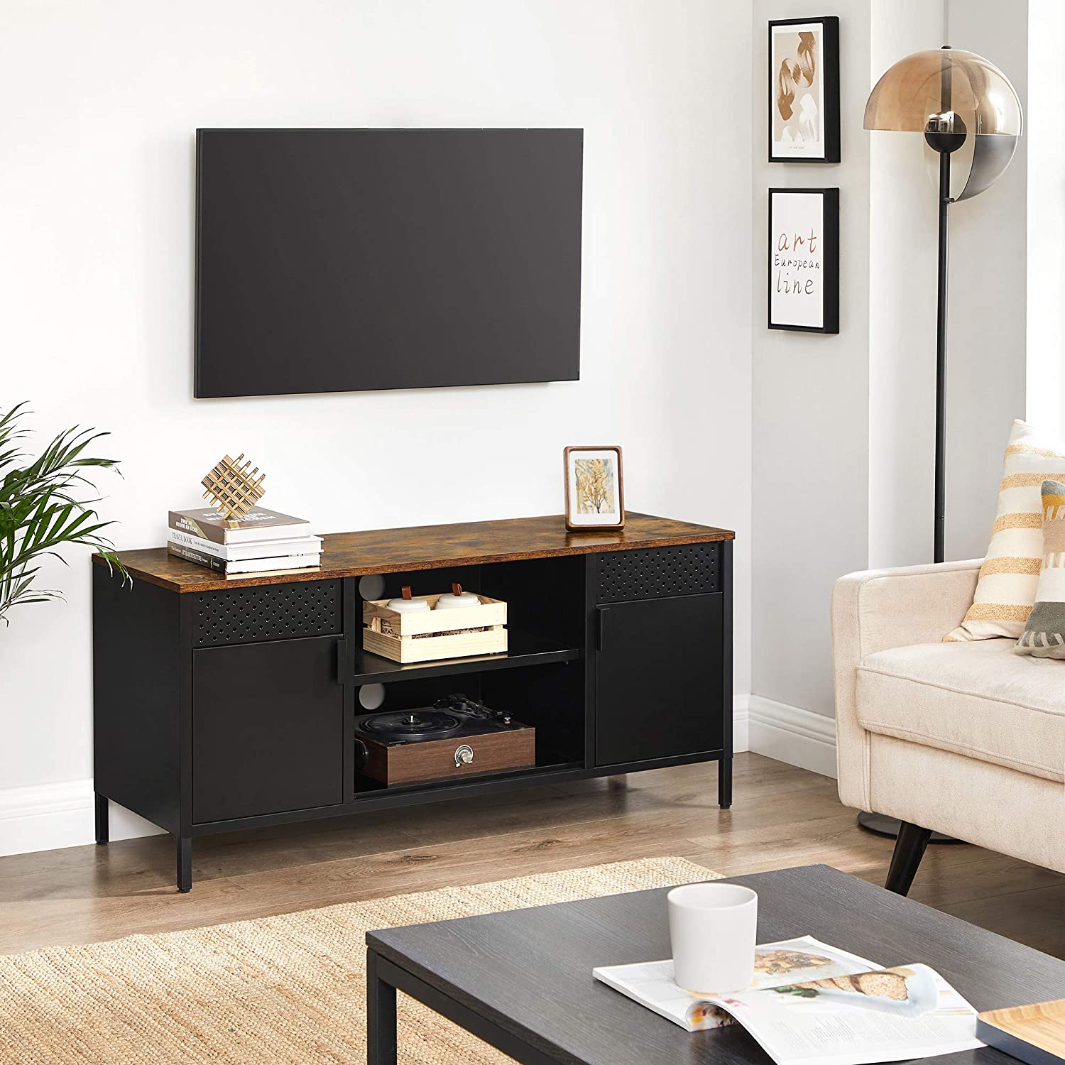 Stilvoller TV-Schrank mit Stauraum und Vintage-Design – TV-Schrank