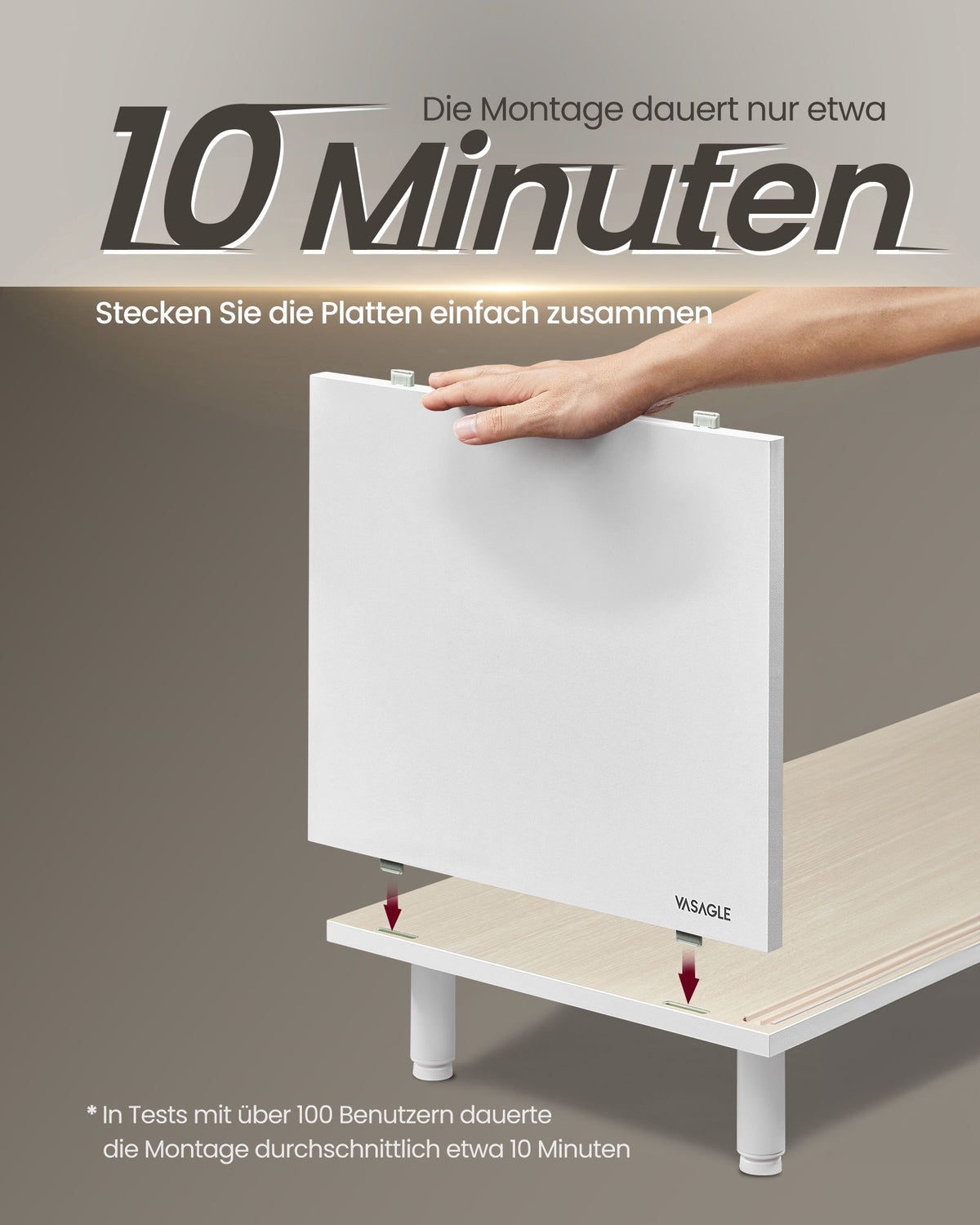 TV-Schrank für Fernseher bis 60 Zoll – modern Schwarz/Weiß mit Glastür – werkzeuglose Montage – TV-Lowboard mit Stauraum