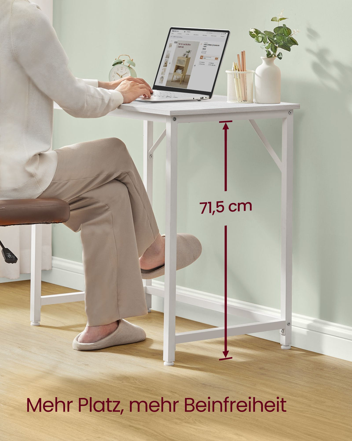 Kompakter Schreibtisch – Modernes Design – Bis zu 50 kg belastbar