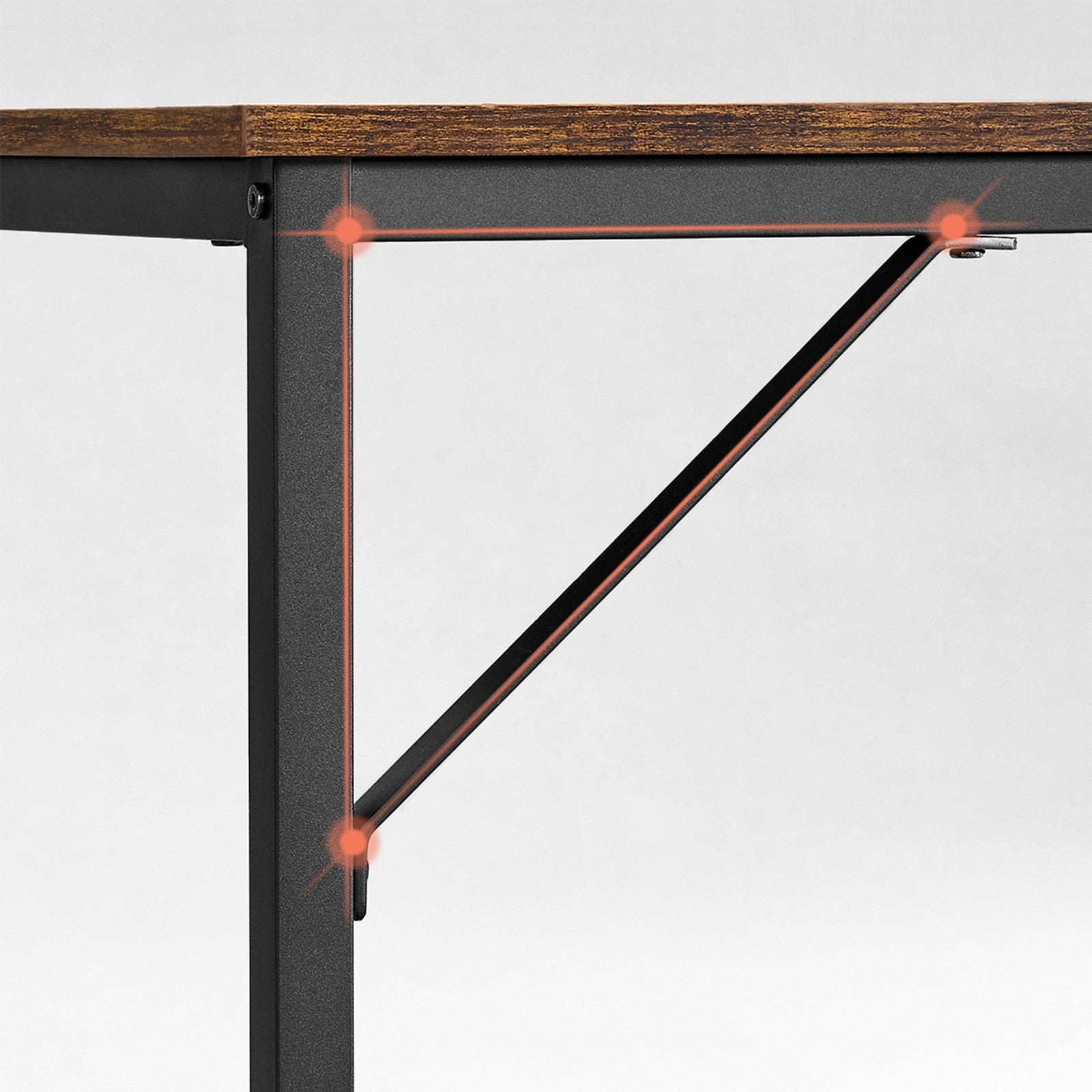 Schreibtisch im Industriedesign – Kompakt und stabil – Bis 50 kg belastbar