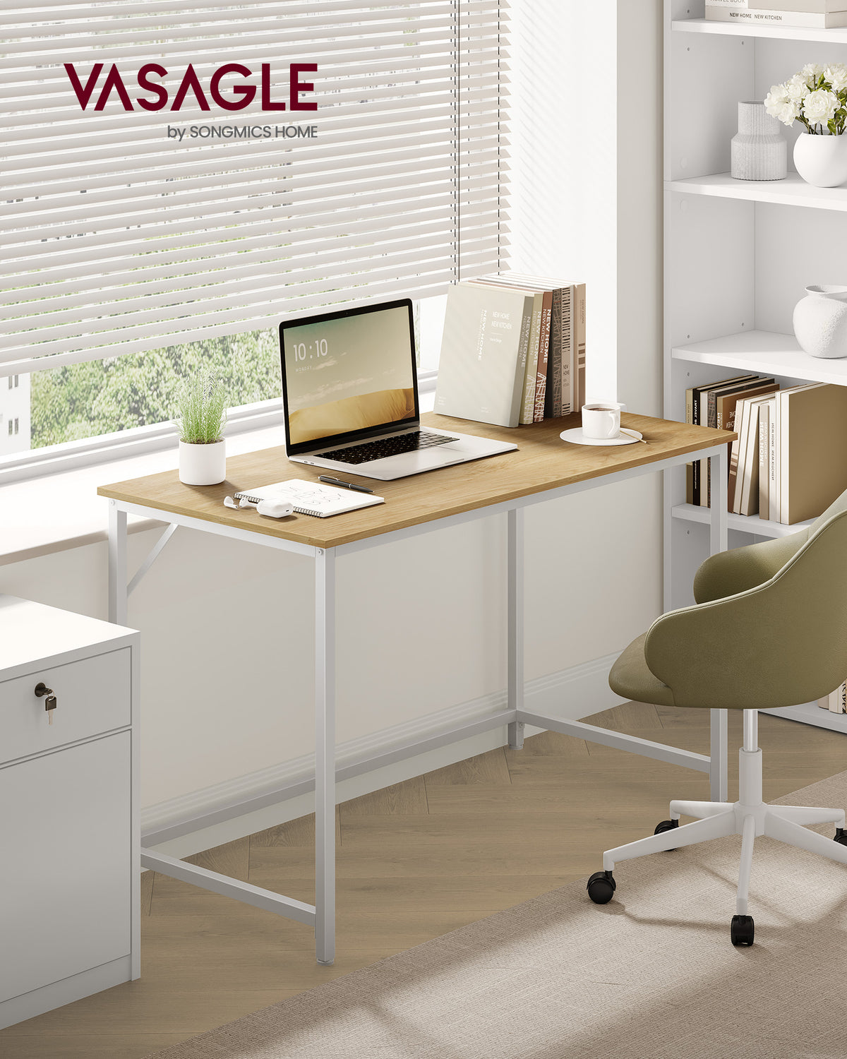 Kompakter Schreibtisch – Modernes Design – Bis zu 50 kg belastbar