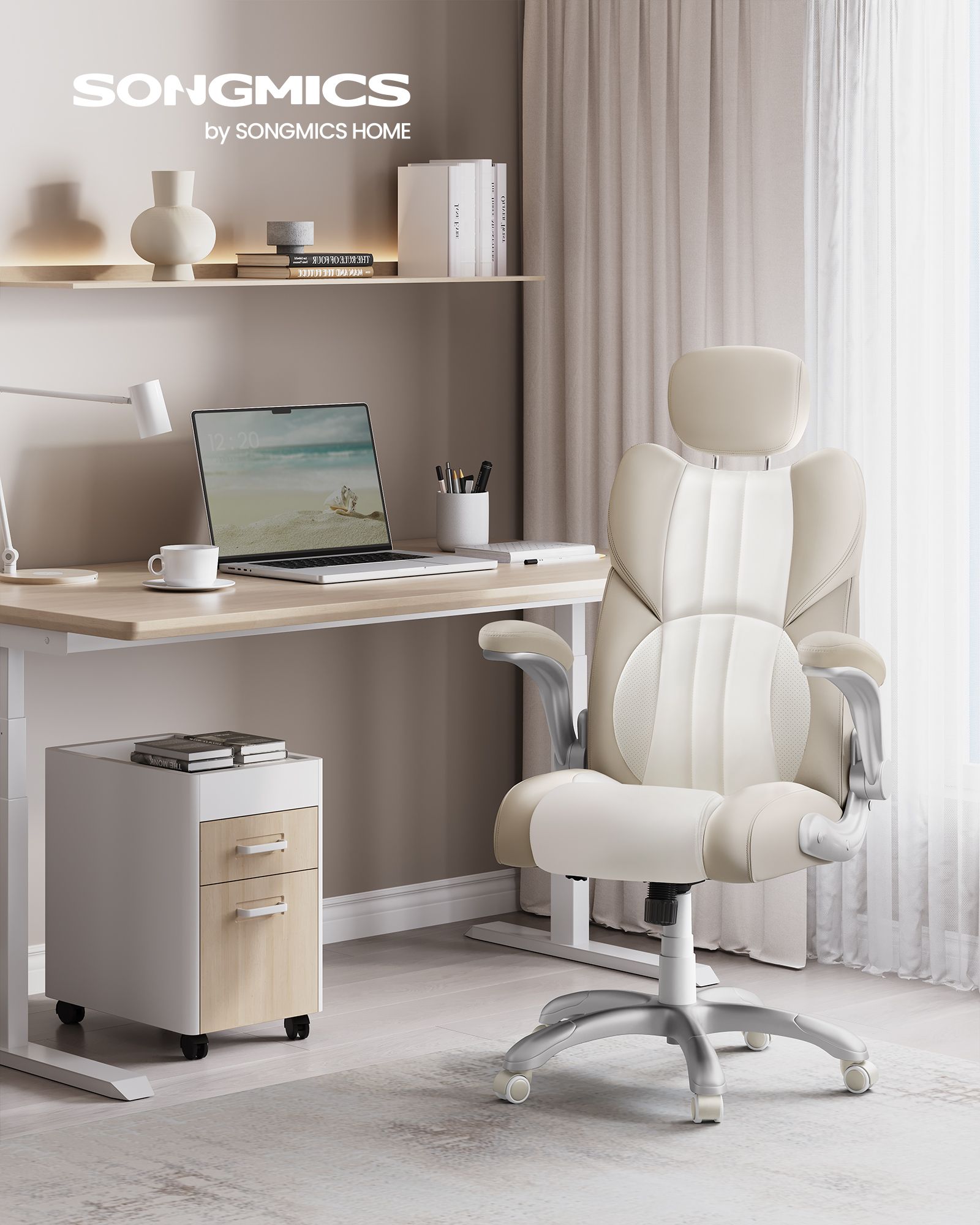 Ergonomischer Regiestuhl - Bürostuhl Leder - Belastbar bis 150 kg