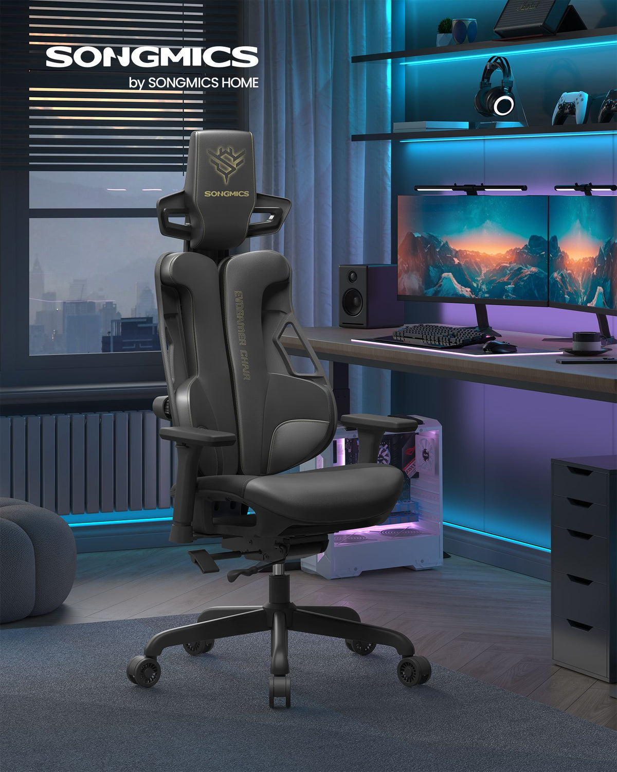 Elite Gaming 2.0 Ergonomischer Gaming-Stuhl – Vollständig verstellbarer Gaming-Stuhl – Gaming-Stuhl