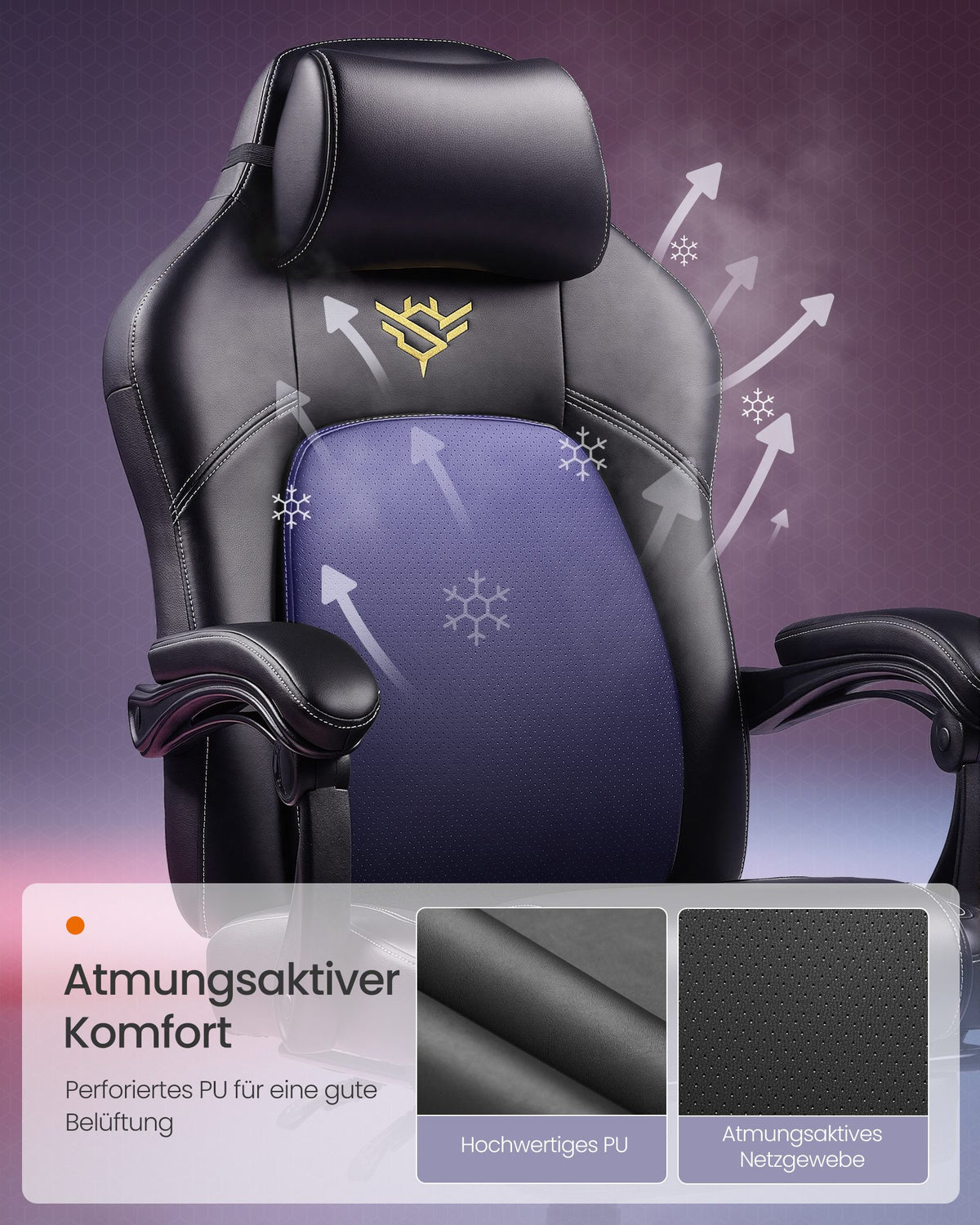 Gaming-Stuhl – höhenverstellbar – ultimativer Komfort
