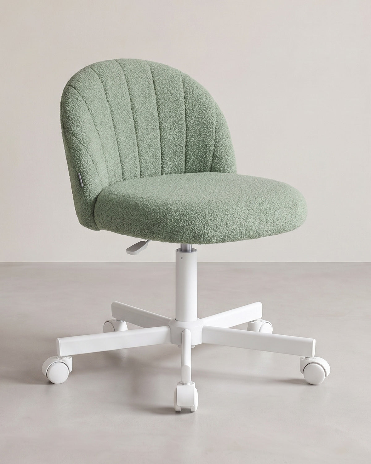Drehstuhl – Kompaktes Design – Weicher Bezug – Höhenverstellbar – 360°-Rollen – Ergonomische Rückenlehne