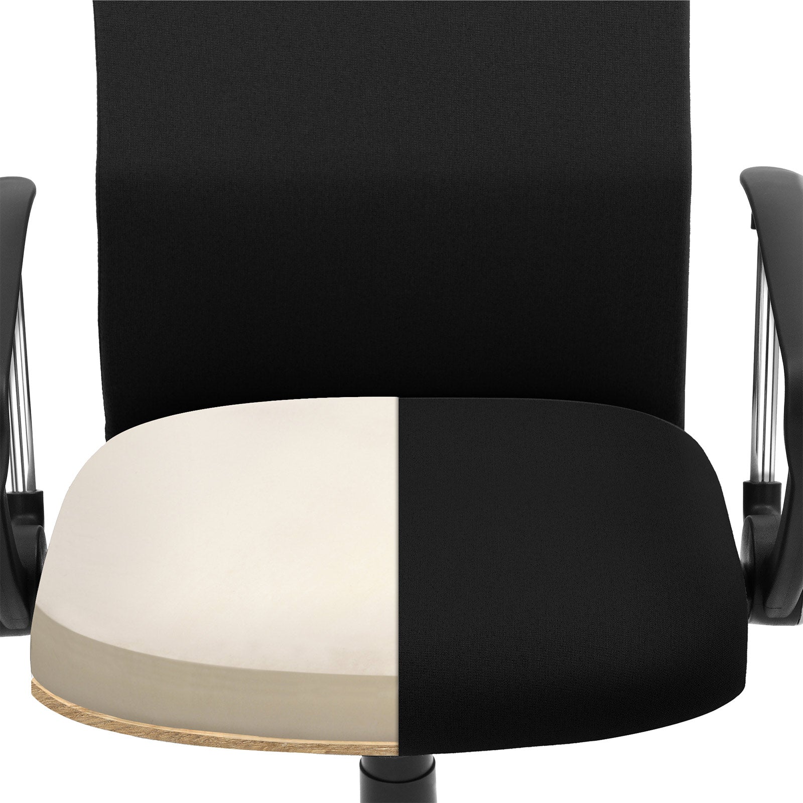 Ergonomischer Bürostuhl – bequeme Stoffpolsterung – verstellbar