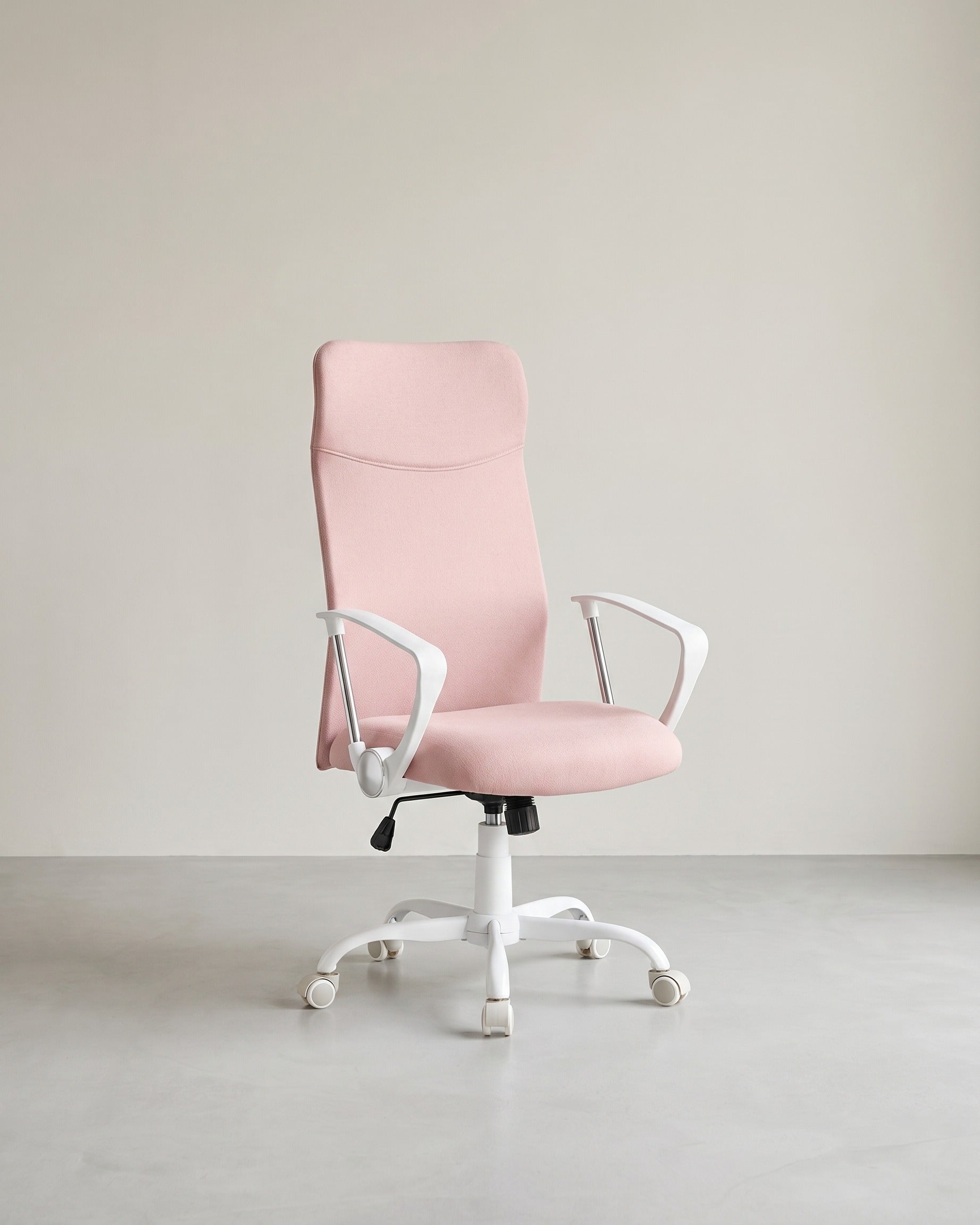 Ergonomischer Bürostuhl mit bequemer Stoffpolsterung – Rosa