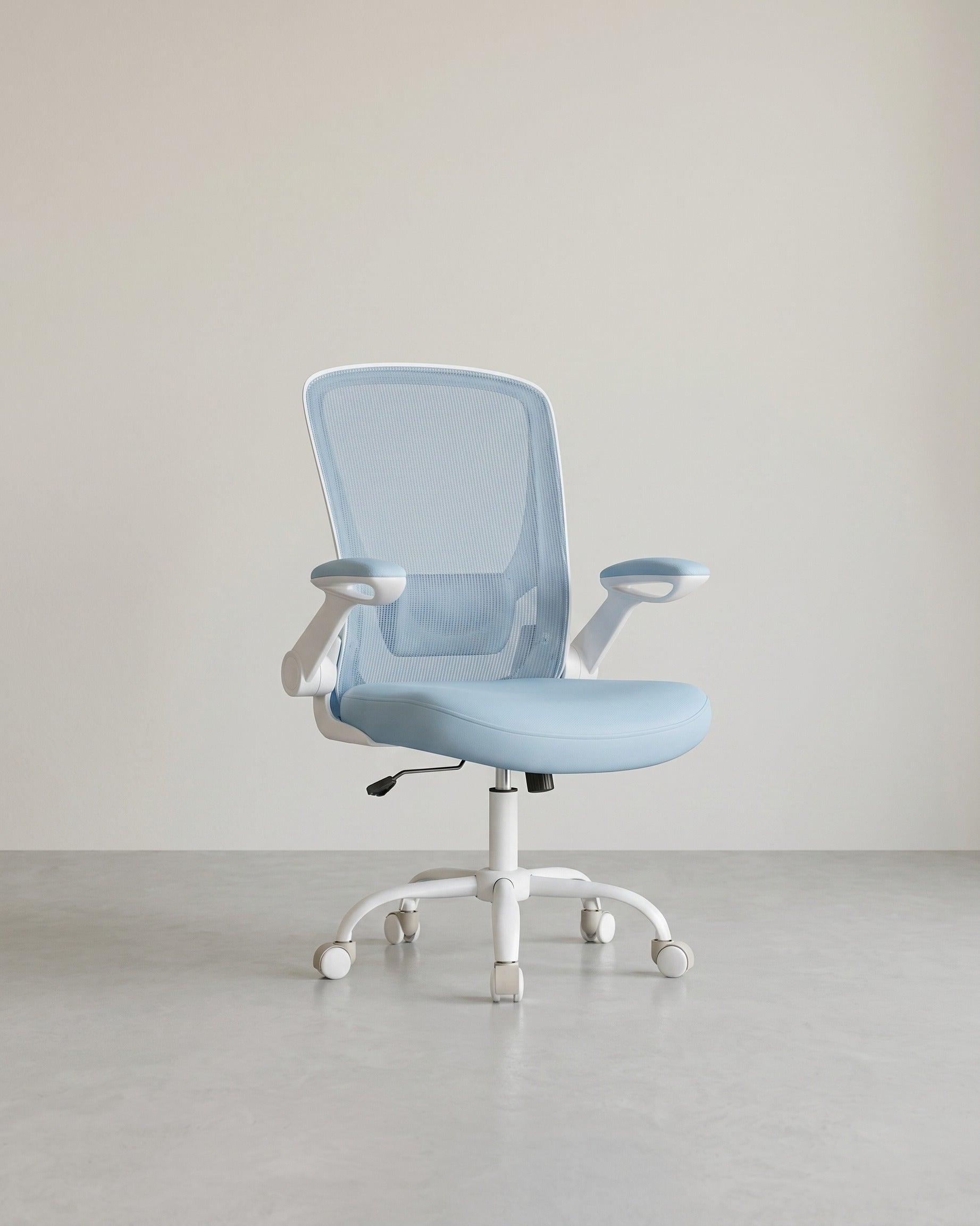 Bürostuhl mit verstellbaren Armlehnen – Ergonomisches Design – Netzrückenlehne – Blau