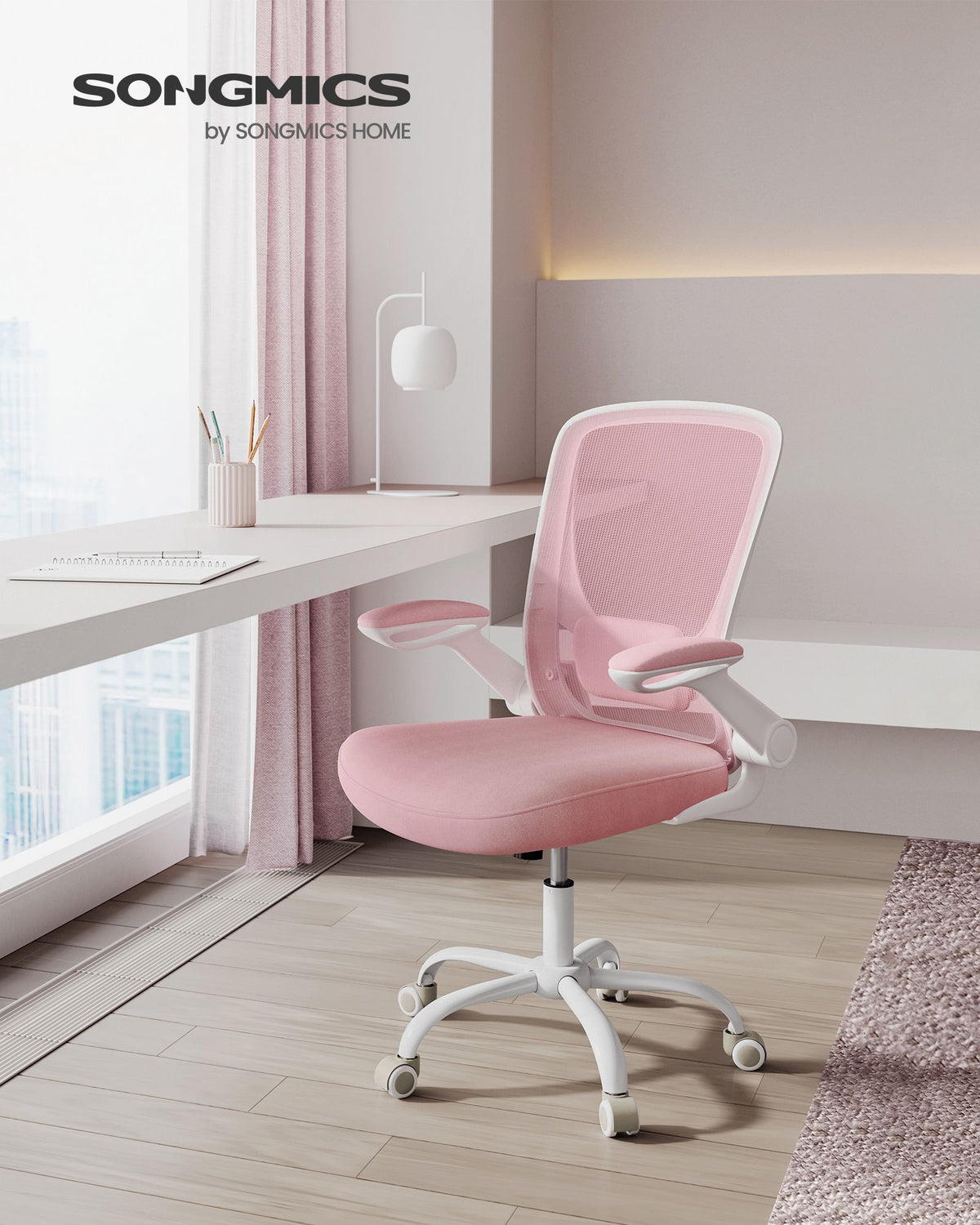 Bürostuhl mit verstellbaren Armlehnen – Ergonomisches Design – Netzrückenlehne