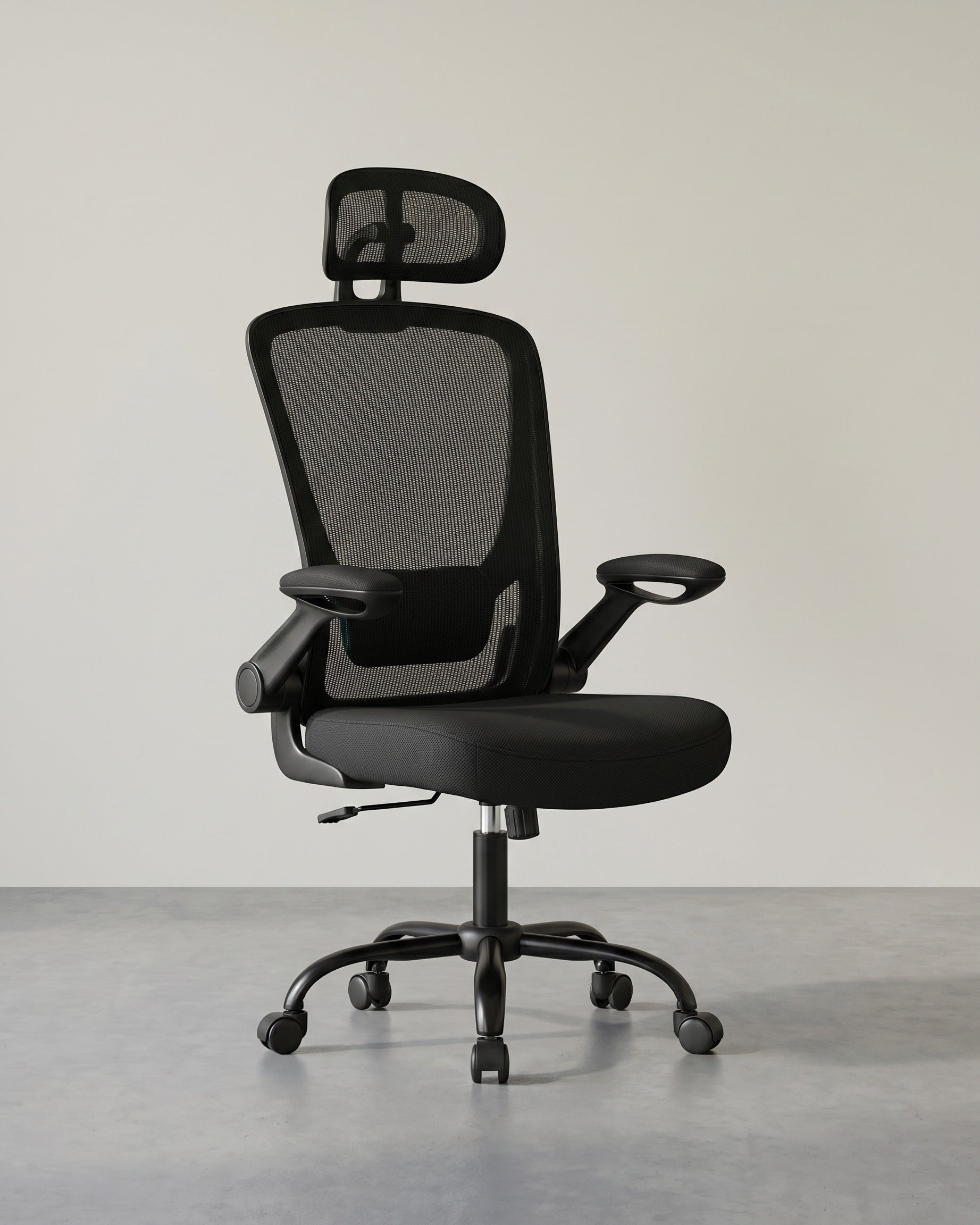 Ergonomischer Bürostuhl mit Kopfstütze – Komfort und Unterstützung – Schwarz