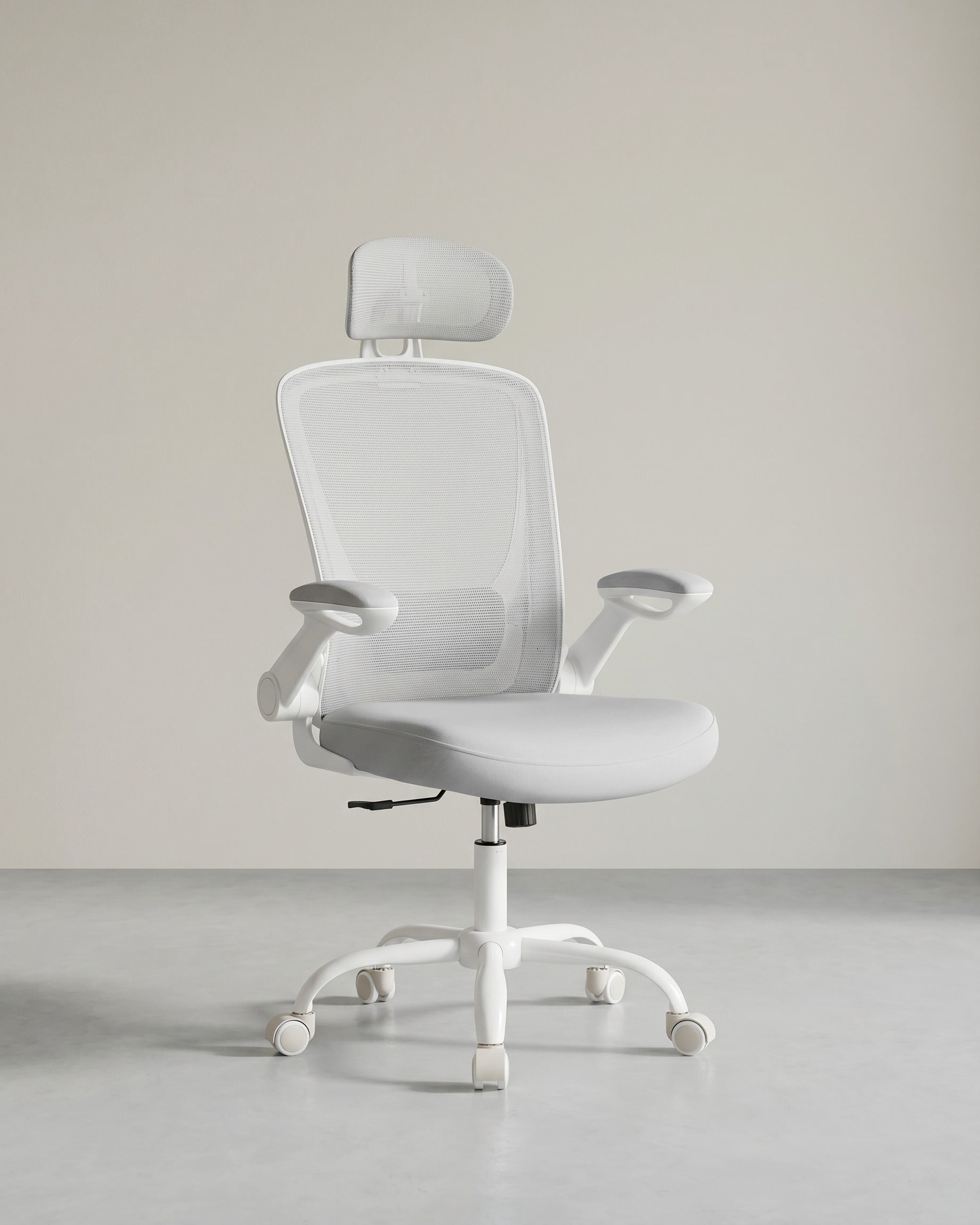 Ergonomischer Bürostuhl mit Kopfstütze – Komfort und Unterstützung – Grau