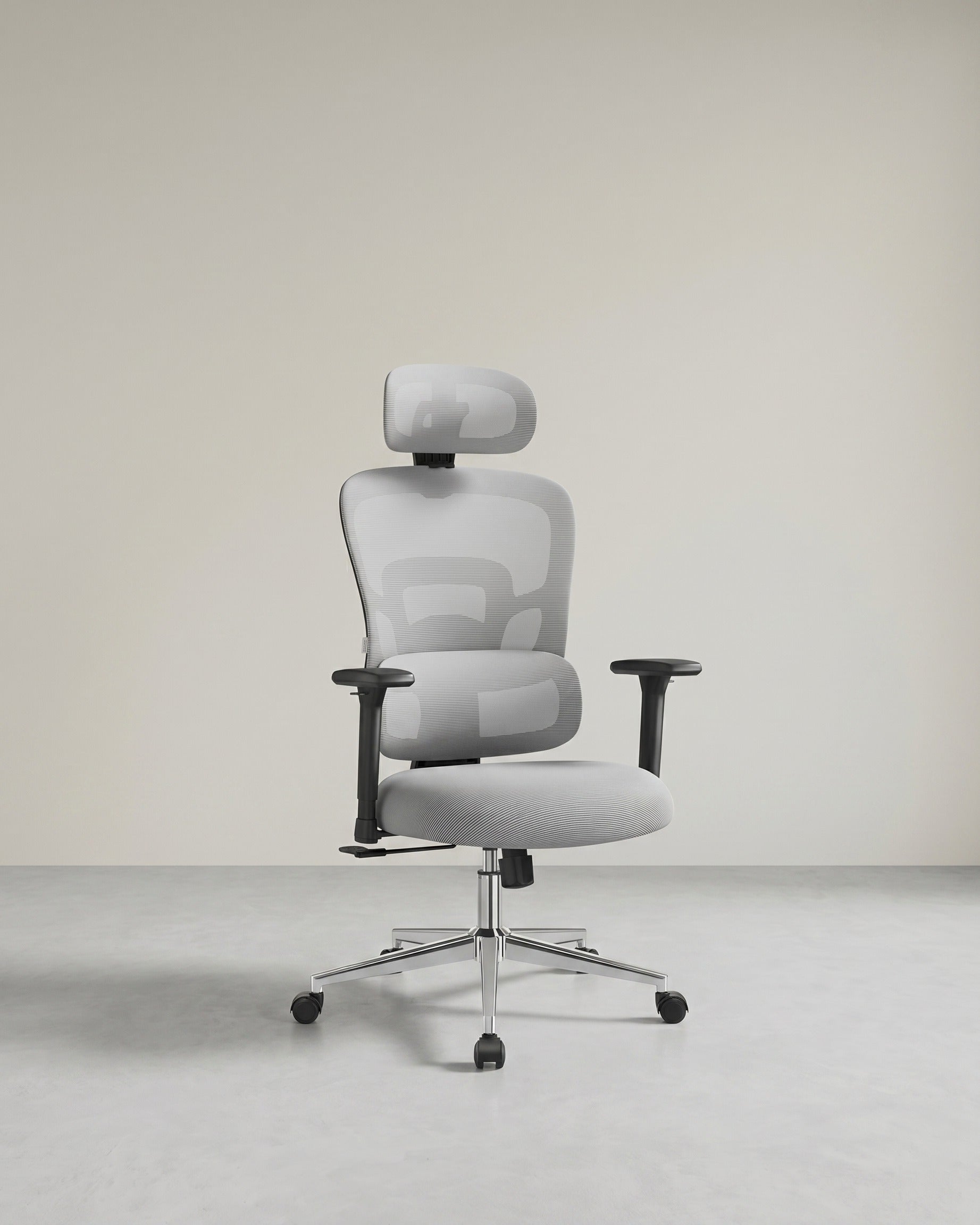 Vollständig verstellbarer Bürostuhl – ergonomischer Bürostuhl – Bürostuhl – verstellbare Rückenlehne – Grau