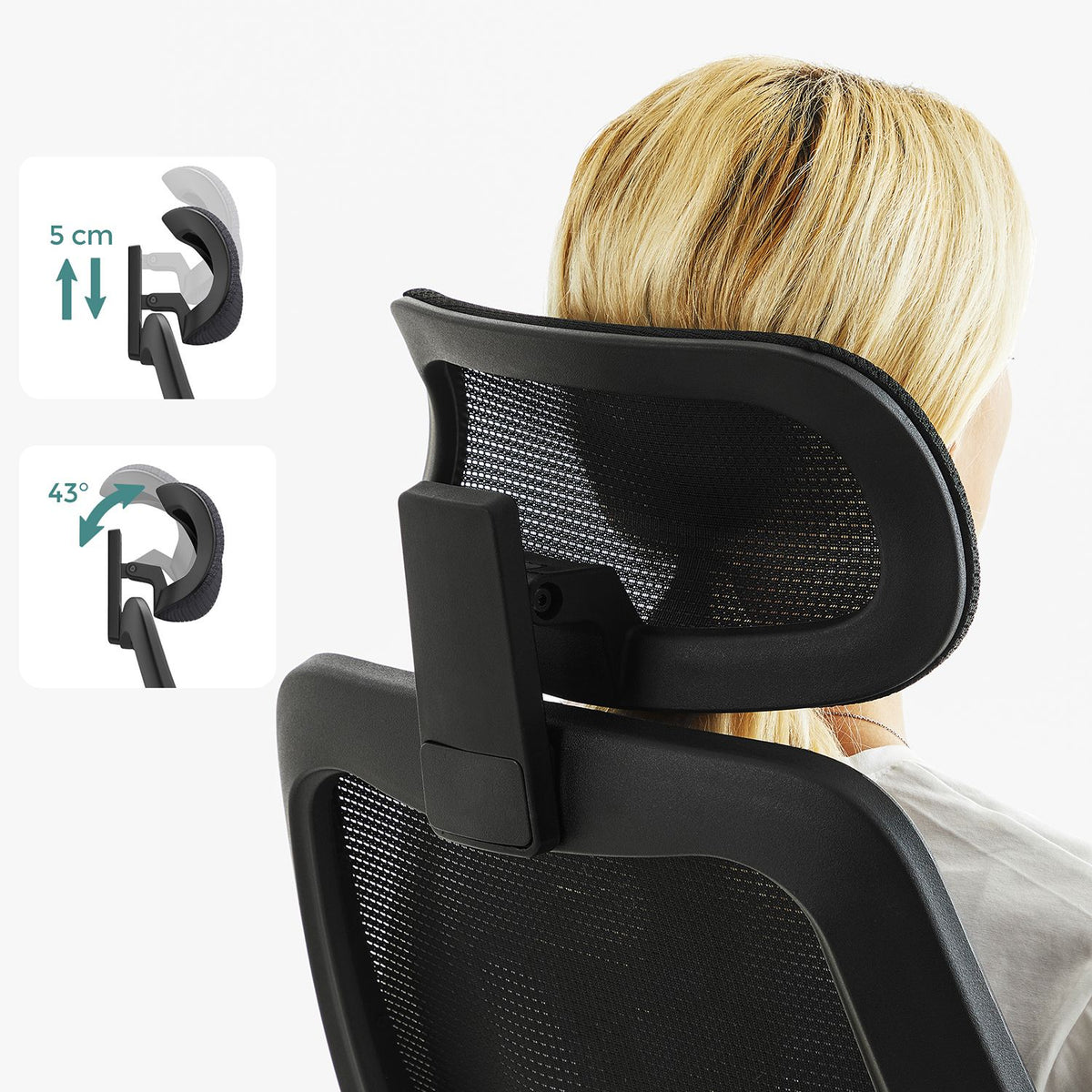 Bürostuhl mit Netzrückenlehne – atmungsaktiv – ergonomisch gestaltet – vollständig verstellbar