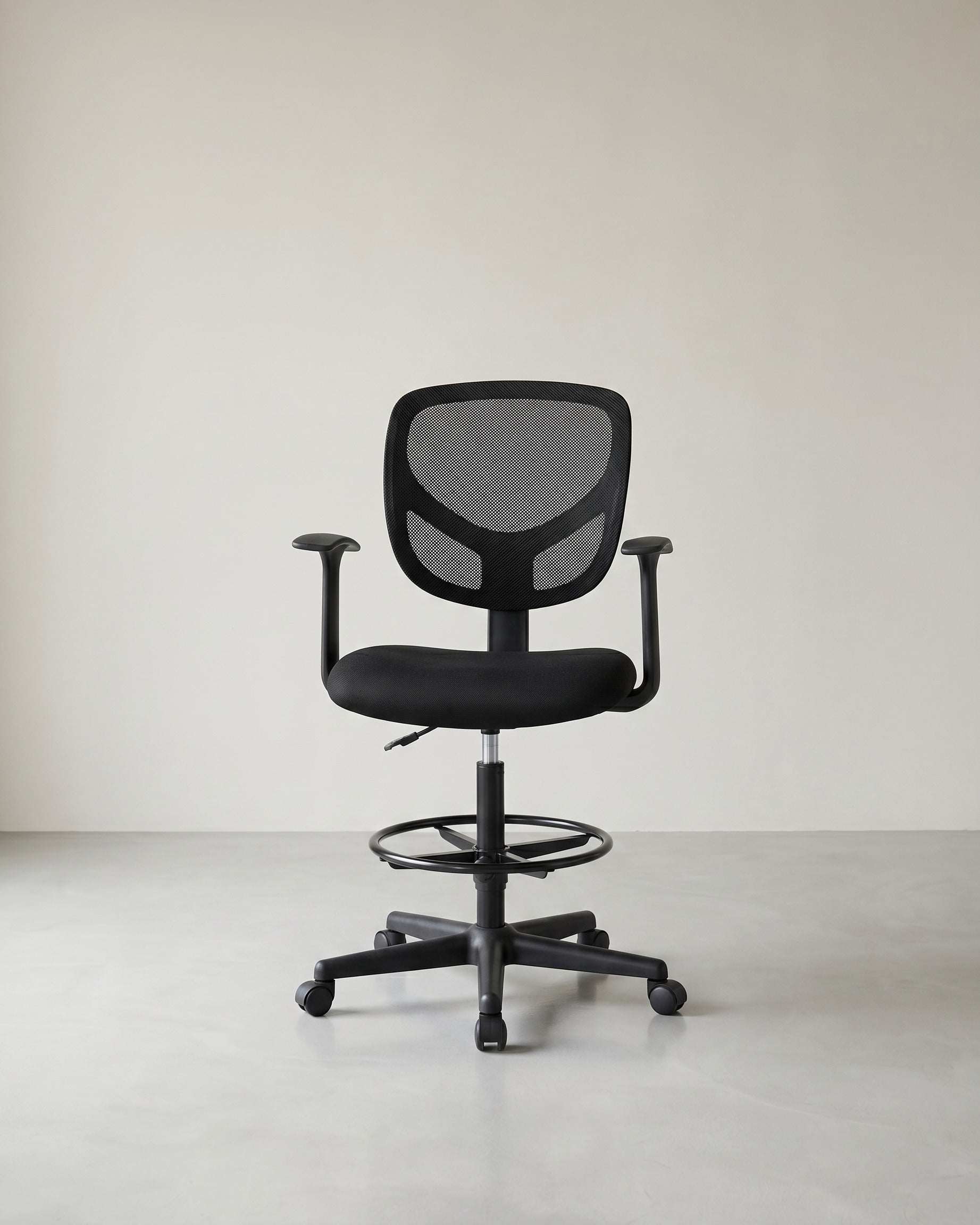 Ergonomischer Hocker - Bürostuhl - Friseurstuhl - Höhenverstellbare Fußstütze - 360° drehbar