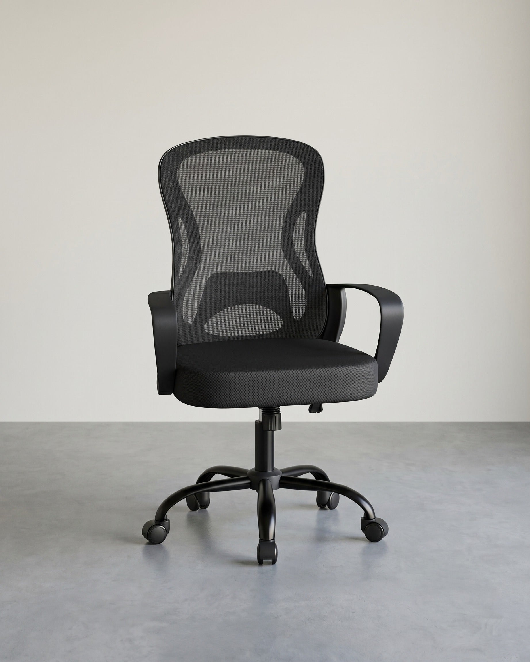 Bürostuhl - Mesh-Rückenlehne - Wippfunktion - Drei Farben