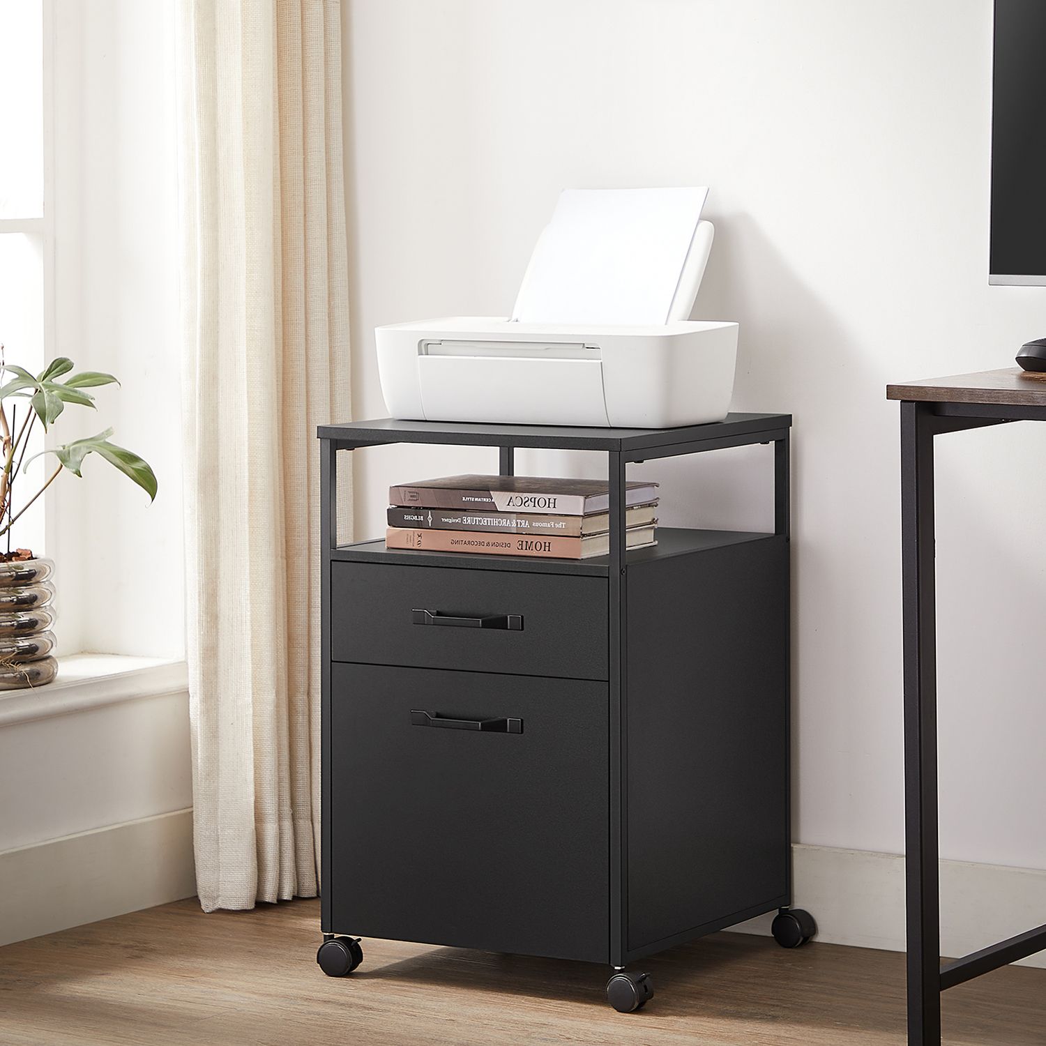Schubladenelement auf Rollen - mit 2 Schubladen - Home Office