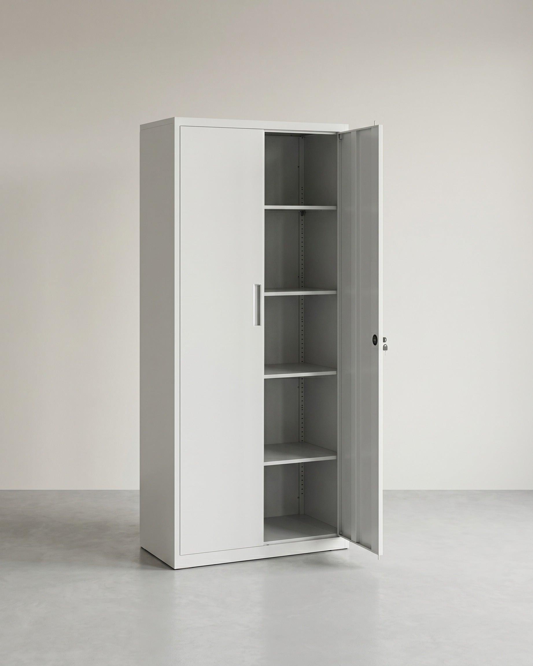 Aktenschrank 180 cm - Stahlschrank - Büroschrank – Grau