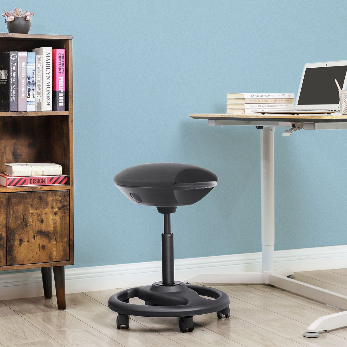 Ergonomischer Bürostuhl – verstellbar – mit Rollen – aktiver Sitzkomfort