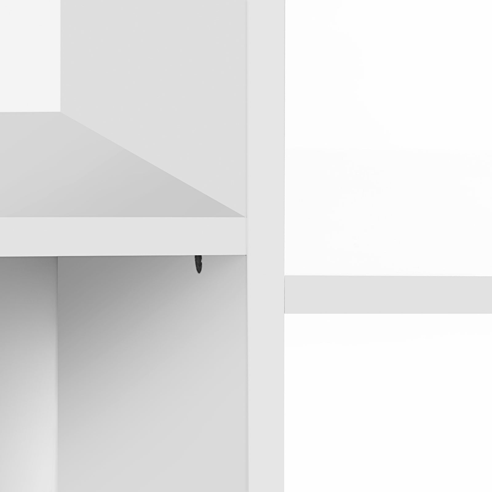Kinderzimmer-Kleiderschrank mit 3 Einlegeböden und Stoffschubladen