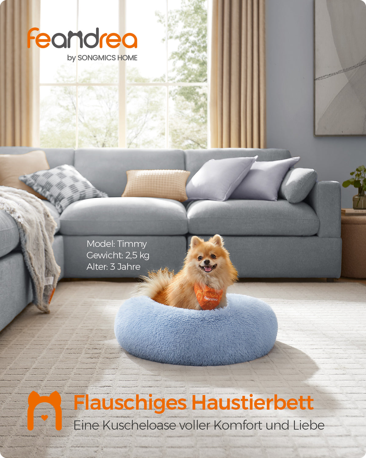 Donutförmiges Hundebett – Extra weich und bequem