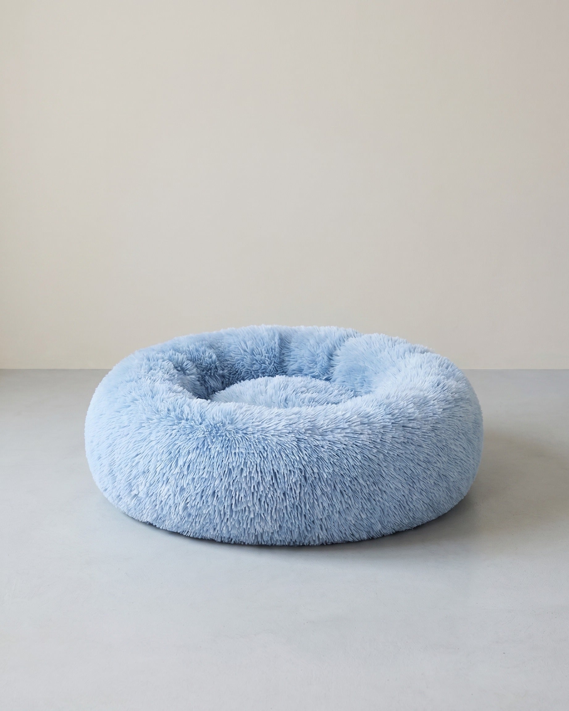 Donutförmiges Hundebett – Extra weich und bequem – Blau