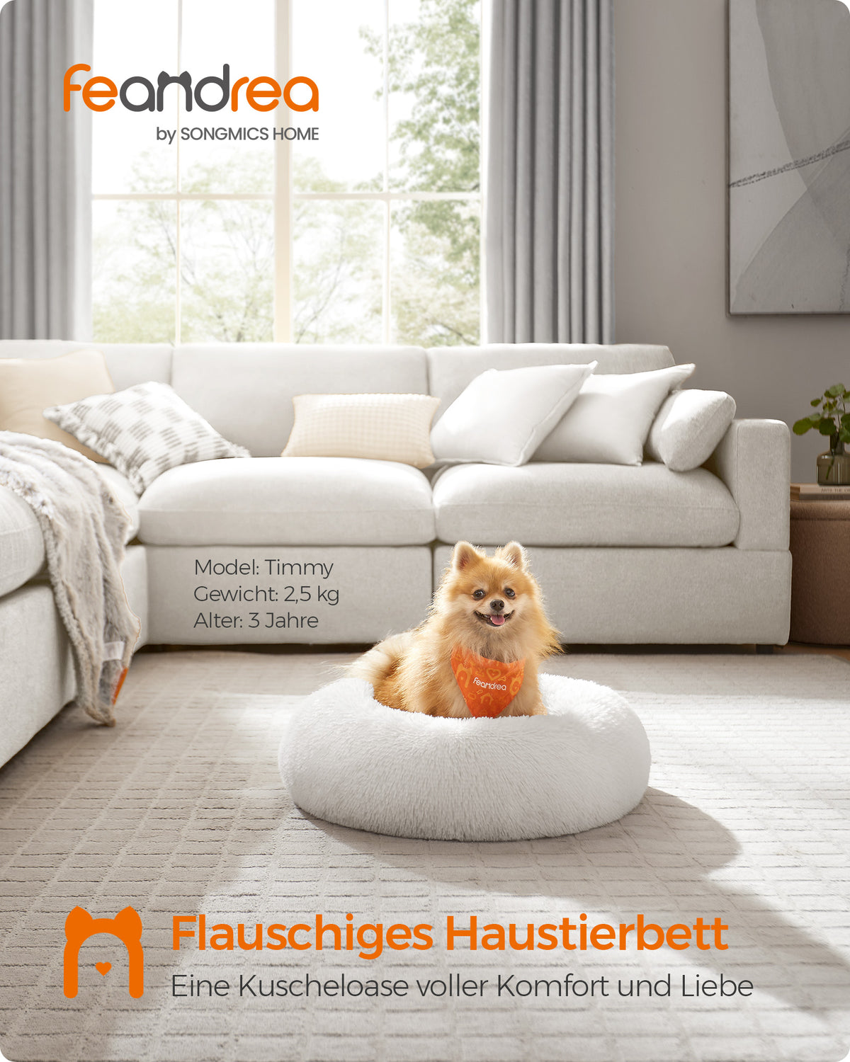 Donutförmiges Hundebett – Extra weich und bequem