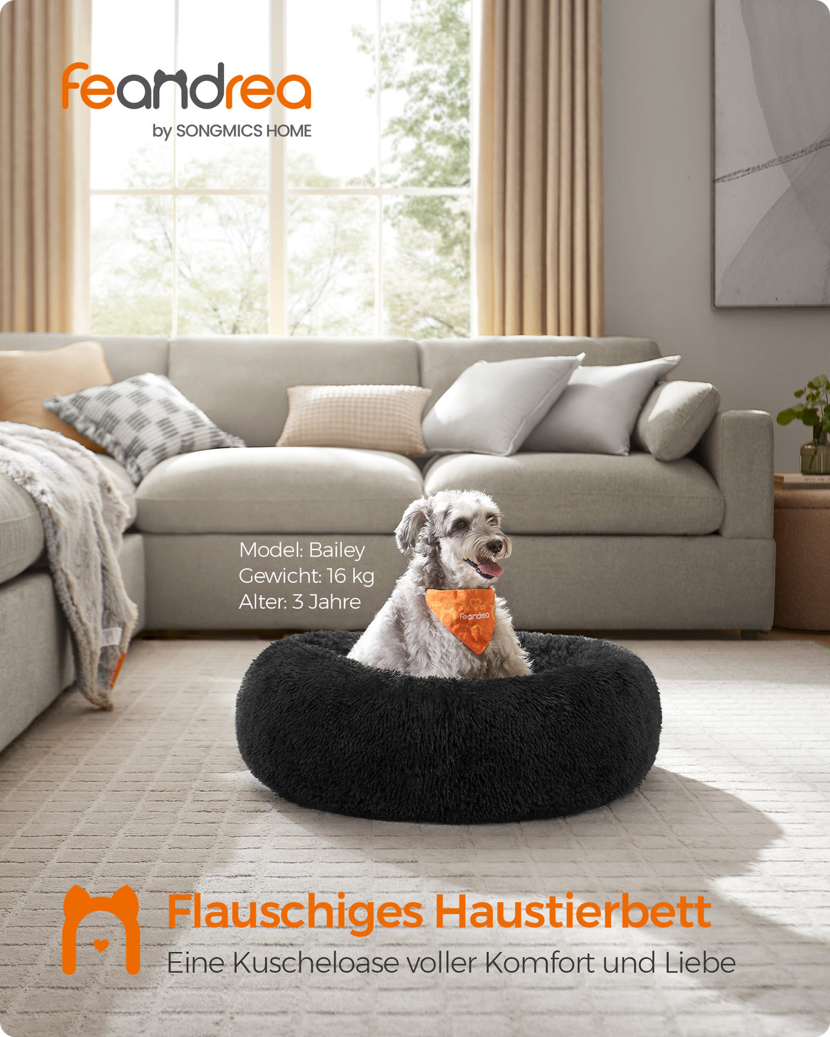 Donutförmiges Hundebett – Extra weich und bequem