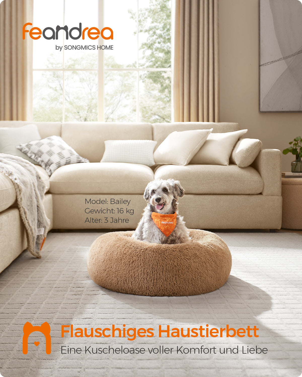 Donutförmiges Hundebett – Extra weich und bequem