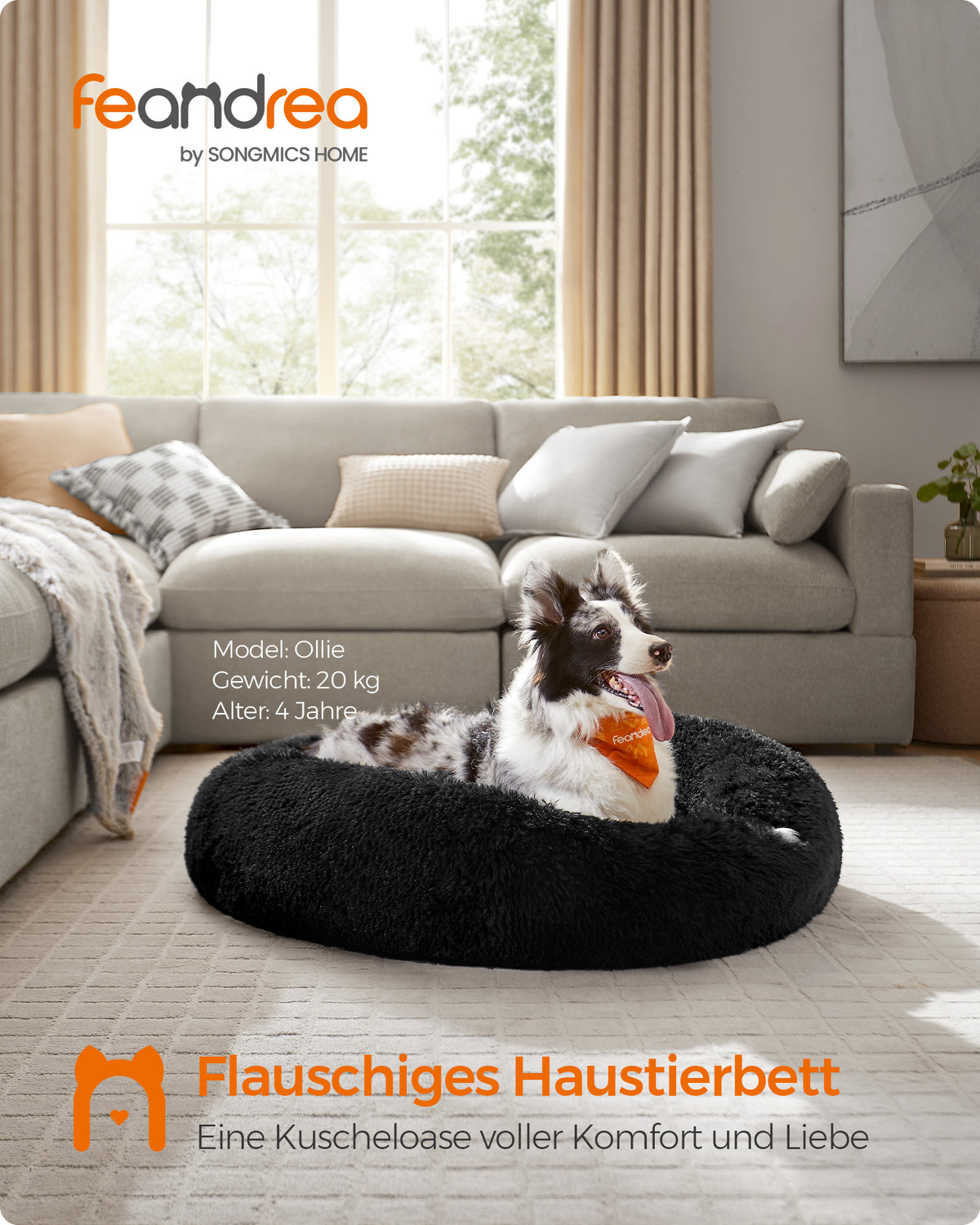 Donutförmiges Hundebett – Extra weich und bequem