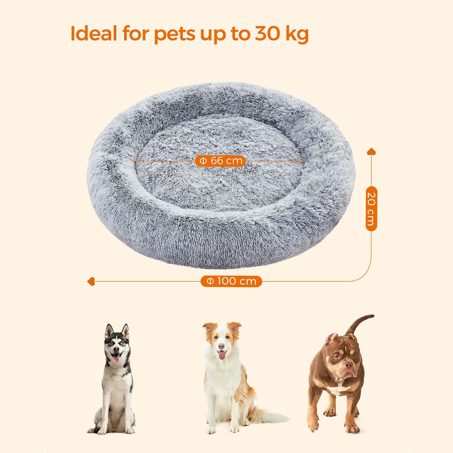 Donutförmiges Hundebett – Extra weich und bequem