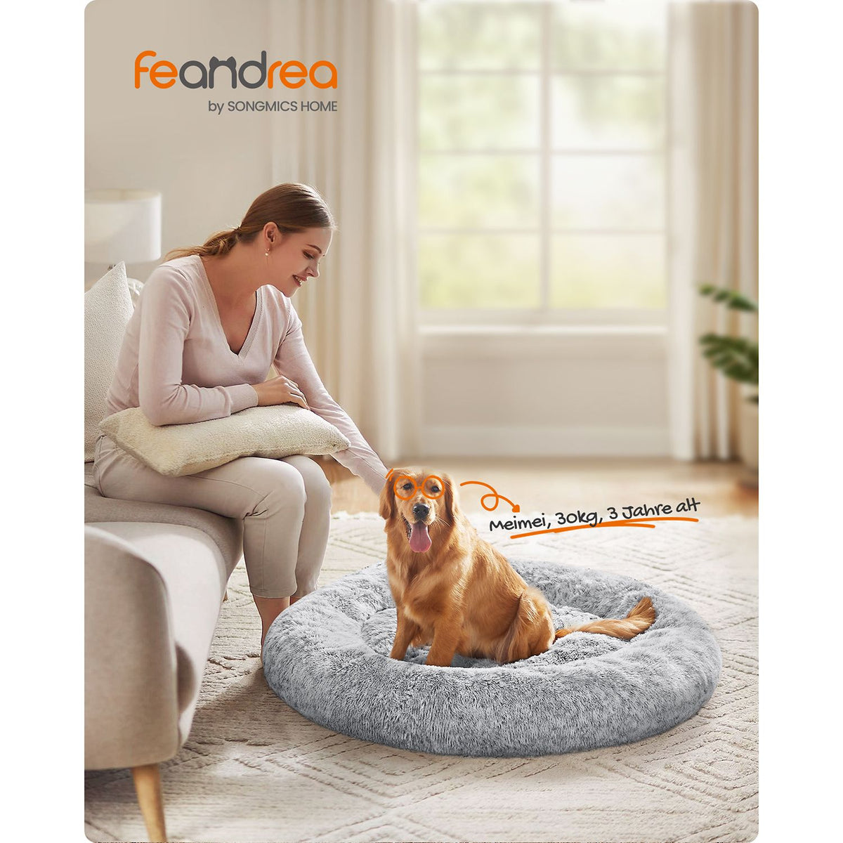 Donutförmiges Hundebett – Extra weich und bequem