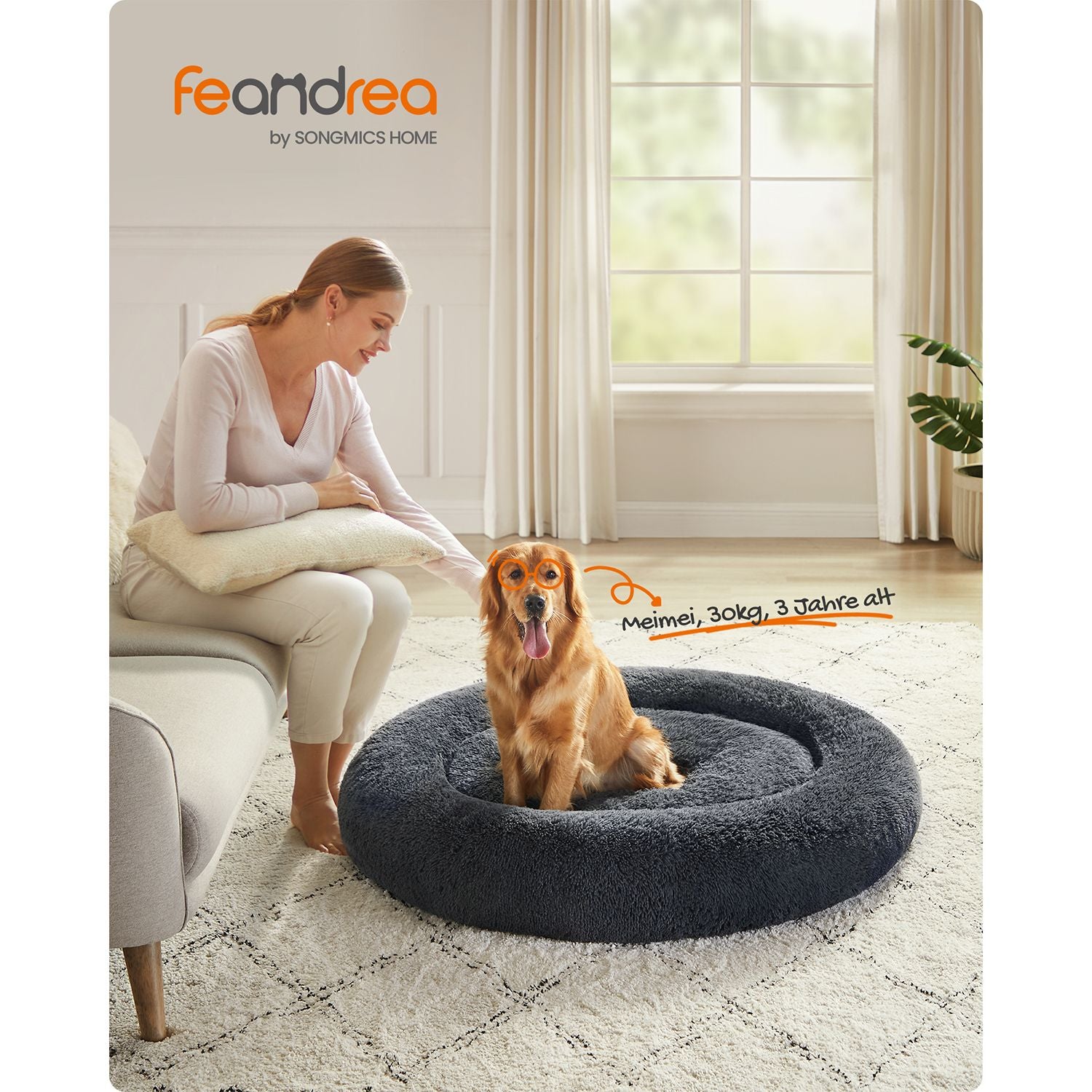 Donutförmiges Hundebett – Extra weich und bequem