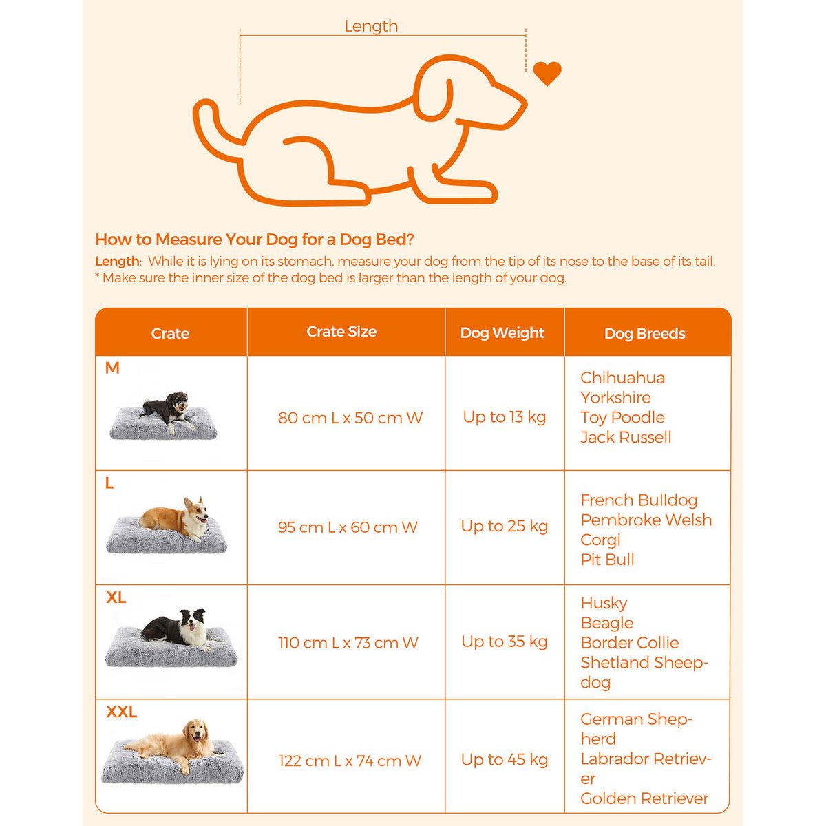Weiches und vielseitiges Hundekissen – 10 cm dick