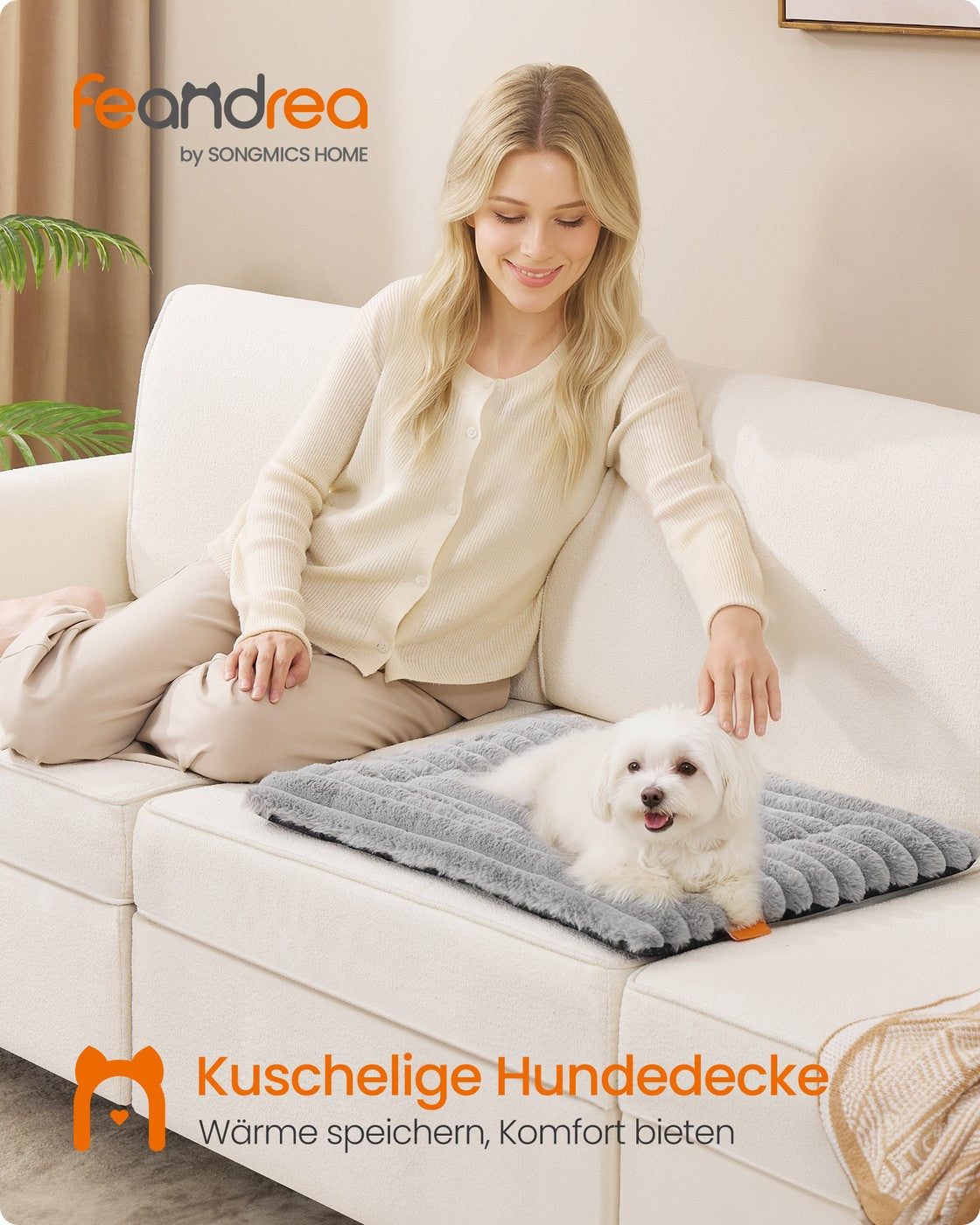 Hundebett – Waschmaschinenfest – Verschiedene Größen – Gerippt – PP-Füllung