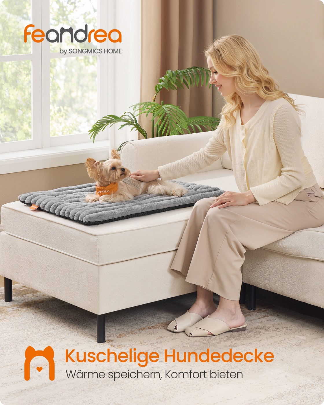 Hundebett – Waschmaschinenfest – Verschiedene Größen – Gerippt – PP-Füllung