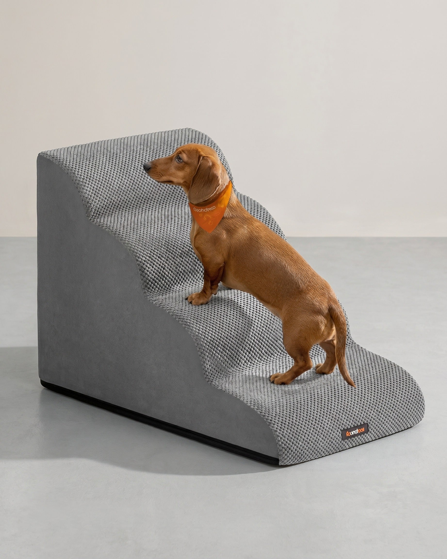 Hundetreppe - 4 Stufen - Rutschfester Bezug - Für Bett Und Sofa
