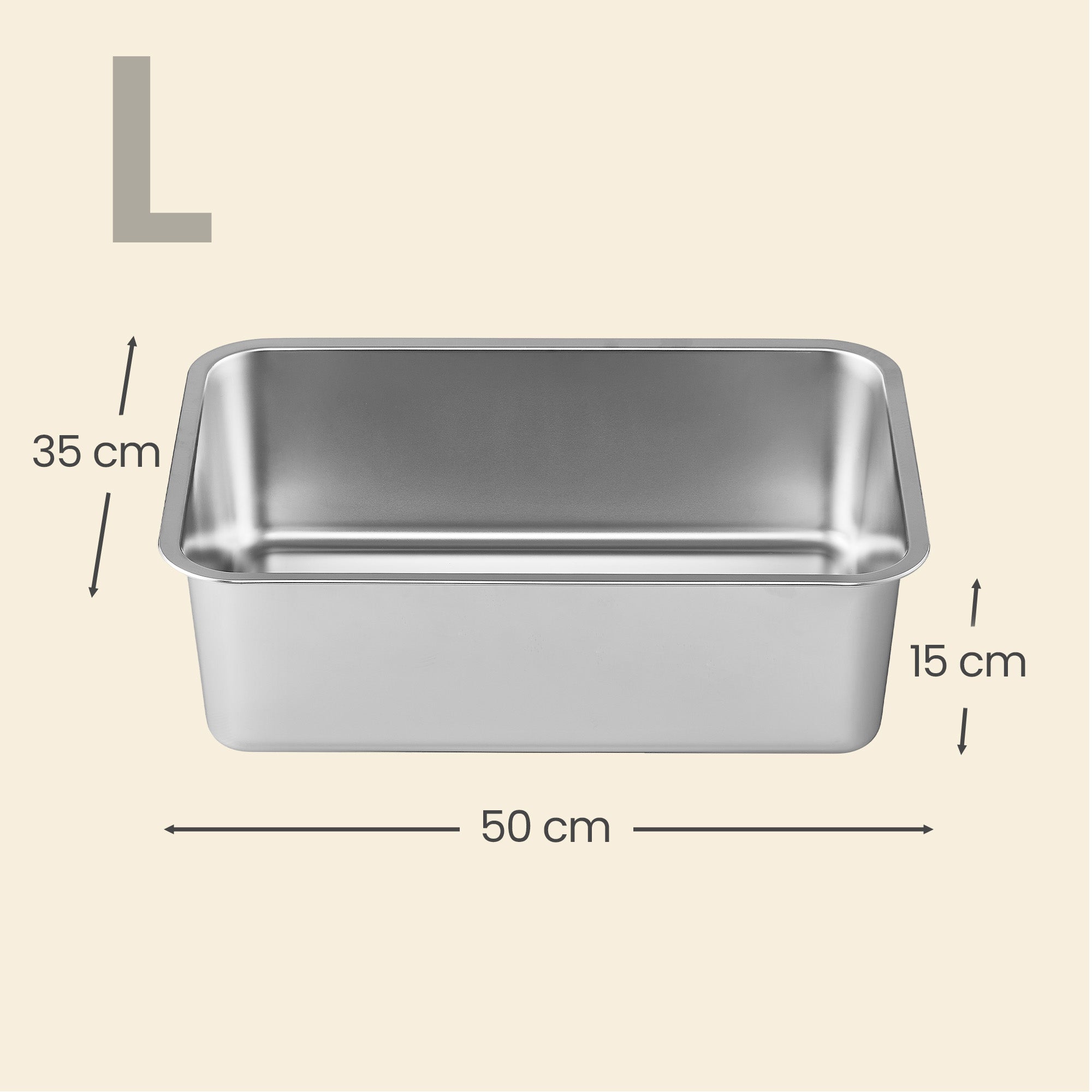 Offene Katzentoilette Aus Edelstahl - Edelstahl-Katzentoilette Mit Schaufel - Für Katzen